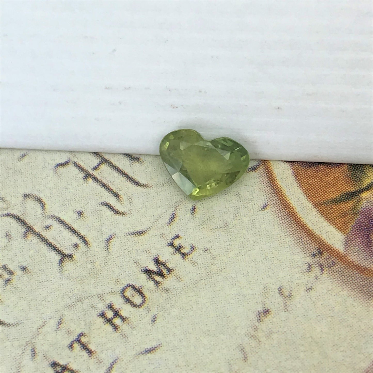 Natural Green Sapphire 5.3x7.1 mm Heart Cut 0.90 Carat Faceted Loose Unmounted Gemstone Genuine Earth Mined Gem
