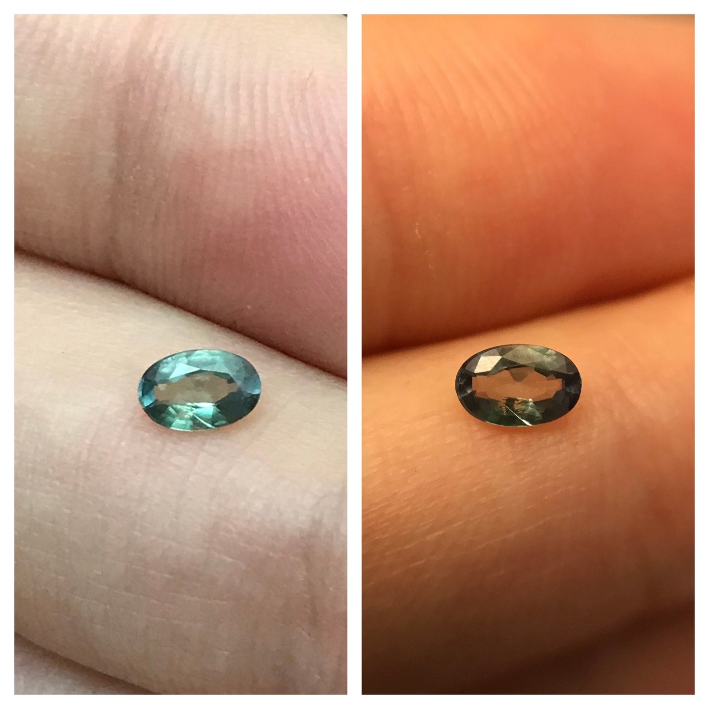 0.27cts Natural Alexandrite Chrysoberyl 5x3mm Blue Green Purple Loose Real Gemstone Faceted Gem Rare Carat Color Change Oval