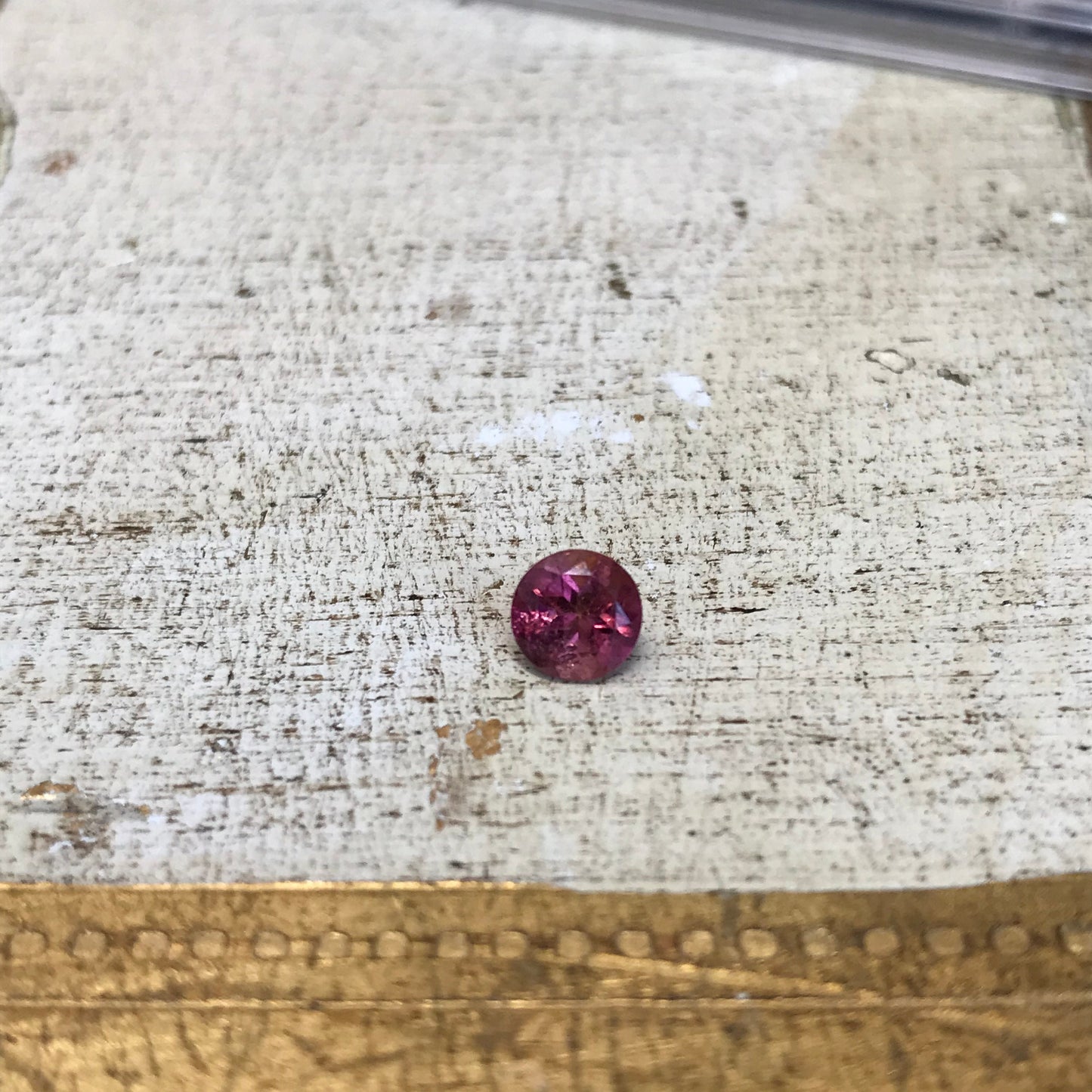 Pink Purple Tourmaline 0.90 carat 6mm Round Cut, Unmounted Faceted Loose Gemstone for Jewelry Setting
