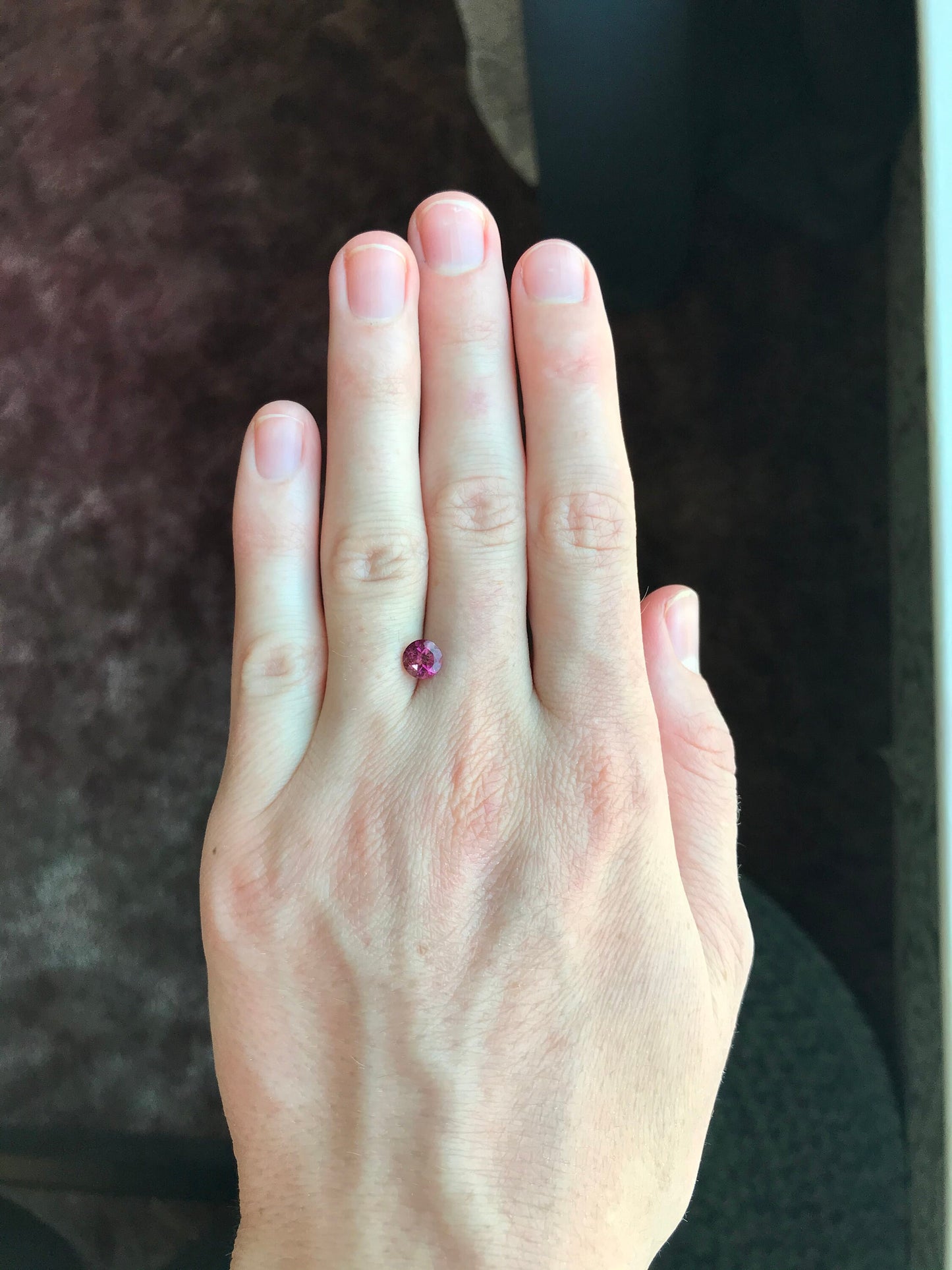 Pink Purple Tourmaline 0.90 carat 6mm Round Cut, Unmounted Faceted Loose Gemstone for Jewelry Setting