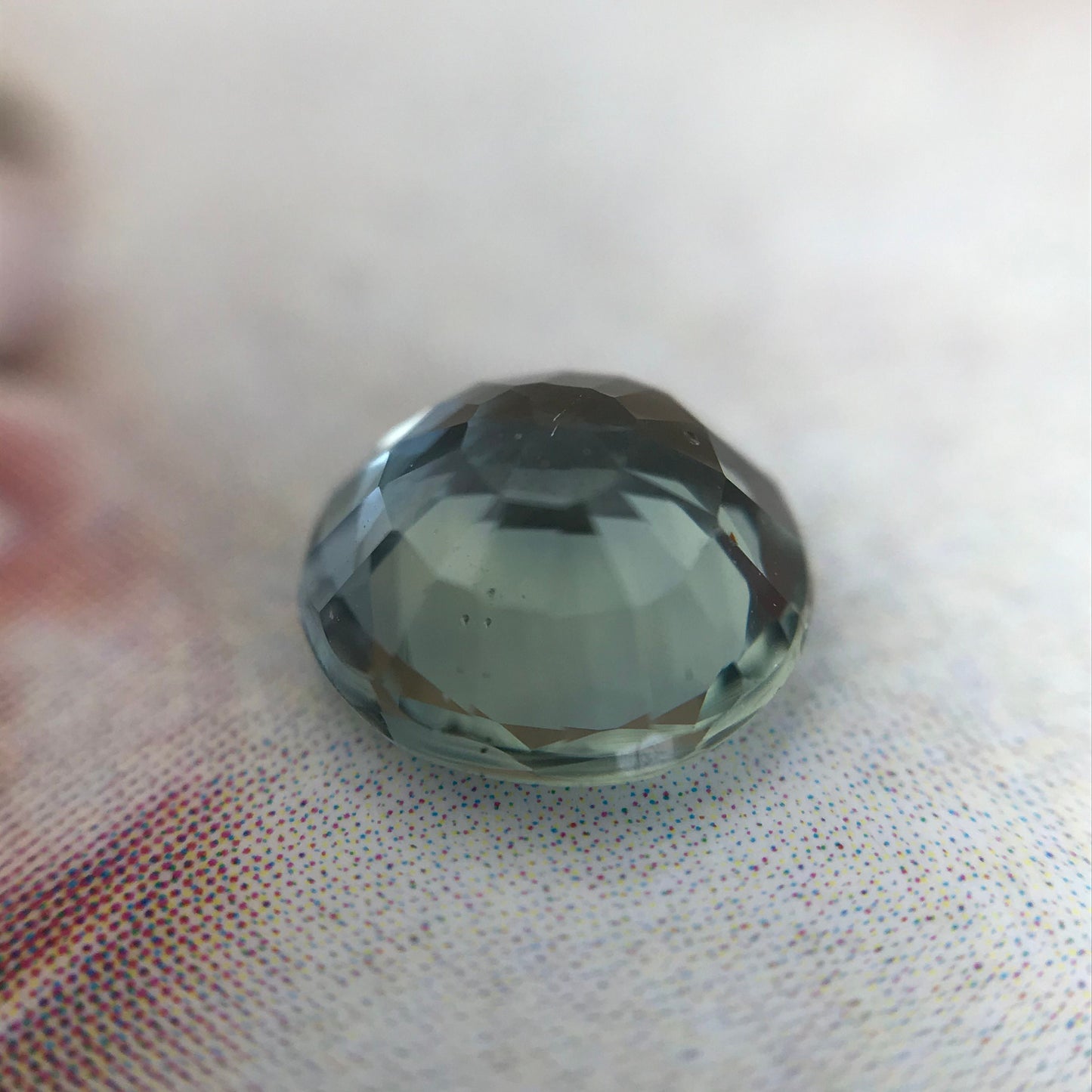 Natural Blue Green Sapphire 6.3mm Round Cut Corundum 1.23 carats Faceted Loose Unmounted Gem Gemstone Earth Mined Genuine