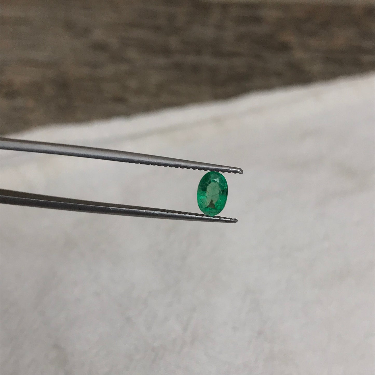 0.42cts Natural Emerald 6x4mm Oval Cut Faceted Gem Precious Gemstone Loose Recycled Gemstone