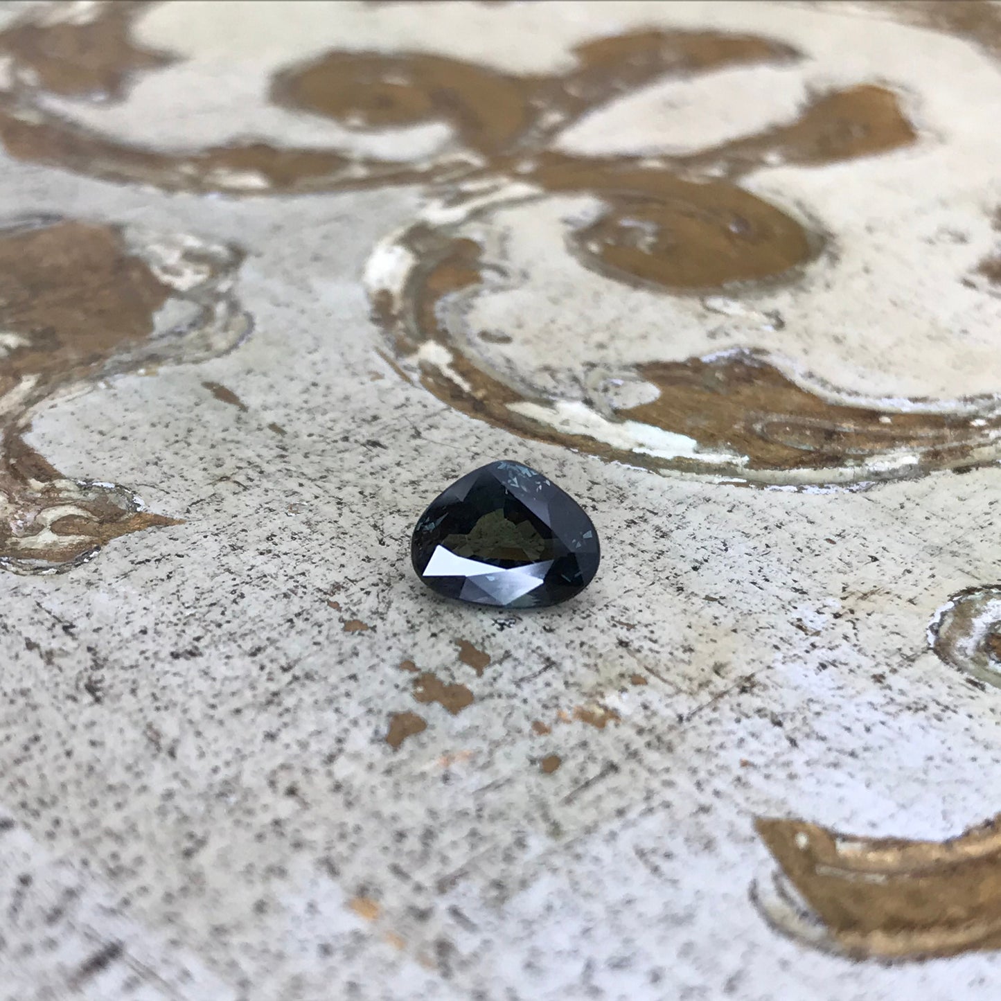 Natural Dark Green Blue Sapphire 8x6mm 2 Carat Gemstone Fat Pear Tear Drop Corundum Faceted Loose Unmounted