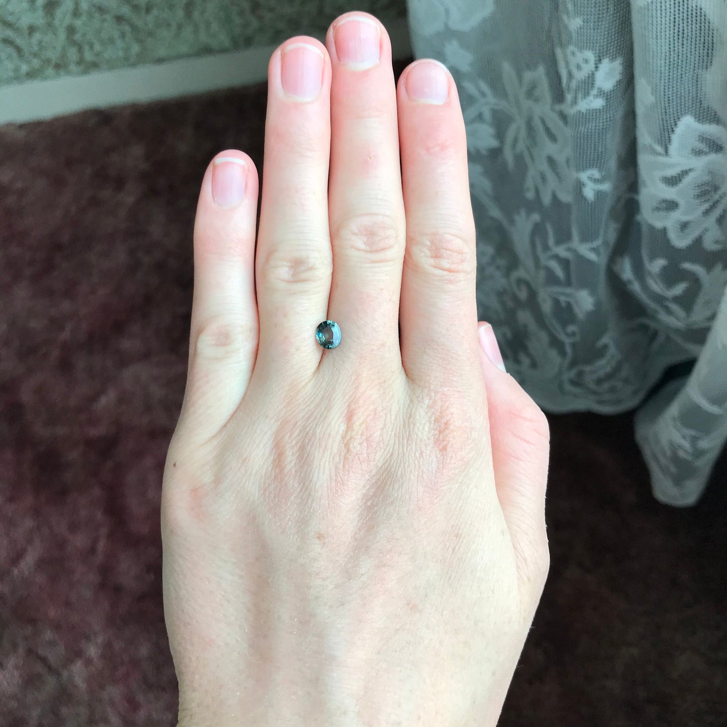 Color Change Natural Sapphire 6.4x5.4mm Oval 0.96 Carat - Blue Purple to Blue Green Gemstone - Corundum Gem Faceted Loose Unmounted