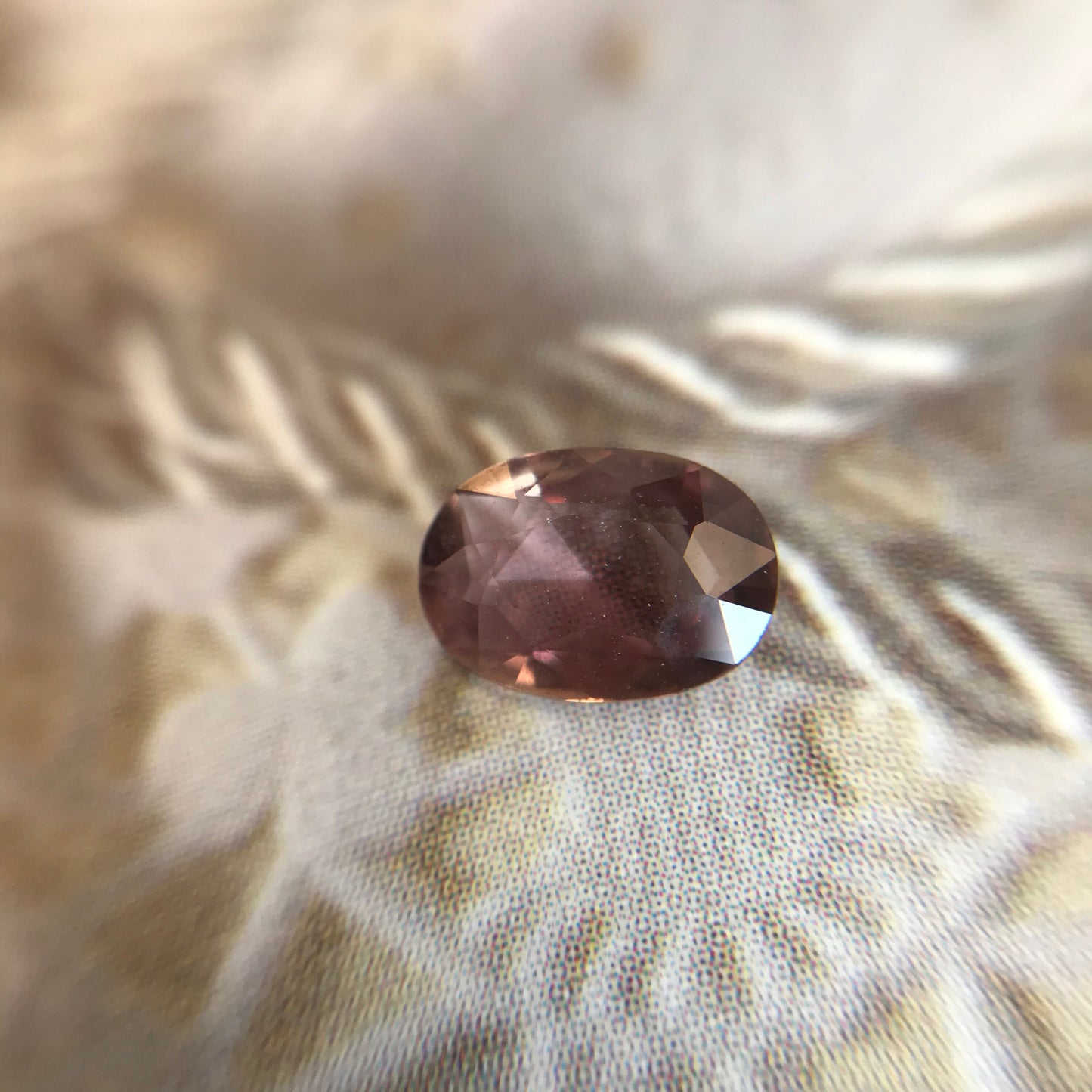 Natural Orangey Red Sapphire 7x5mm 0.74 Carat Rose-Cut Oval Cut Faceted Gem Loose Unmounted Gemstone Earth Mined