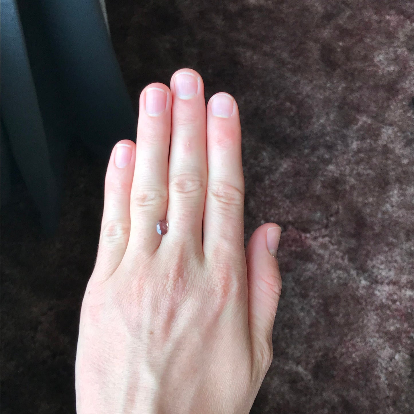 Natural Orangey Red Sapphire 7x5mm 0.74 Carat Rose-Cut Oval Cut Faceted Gem Loose Unmounted Gemstone Earth Mined