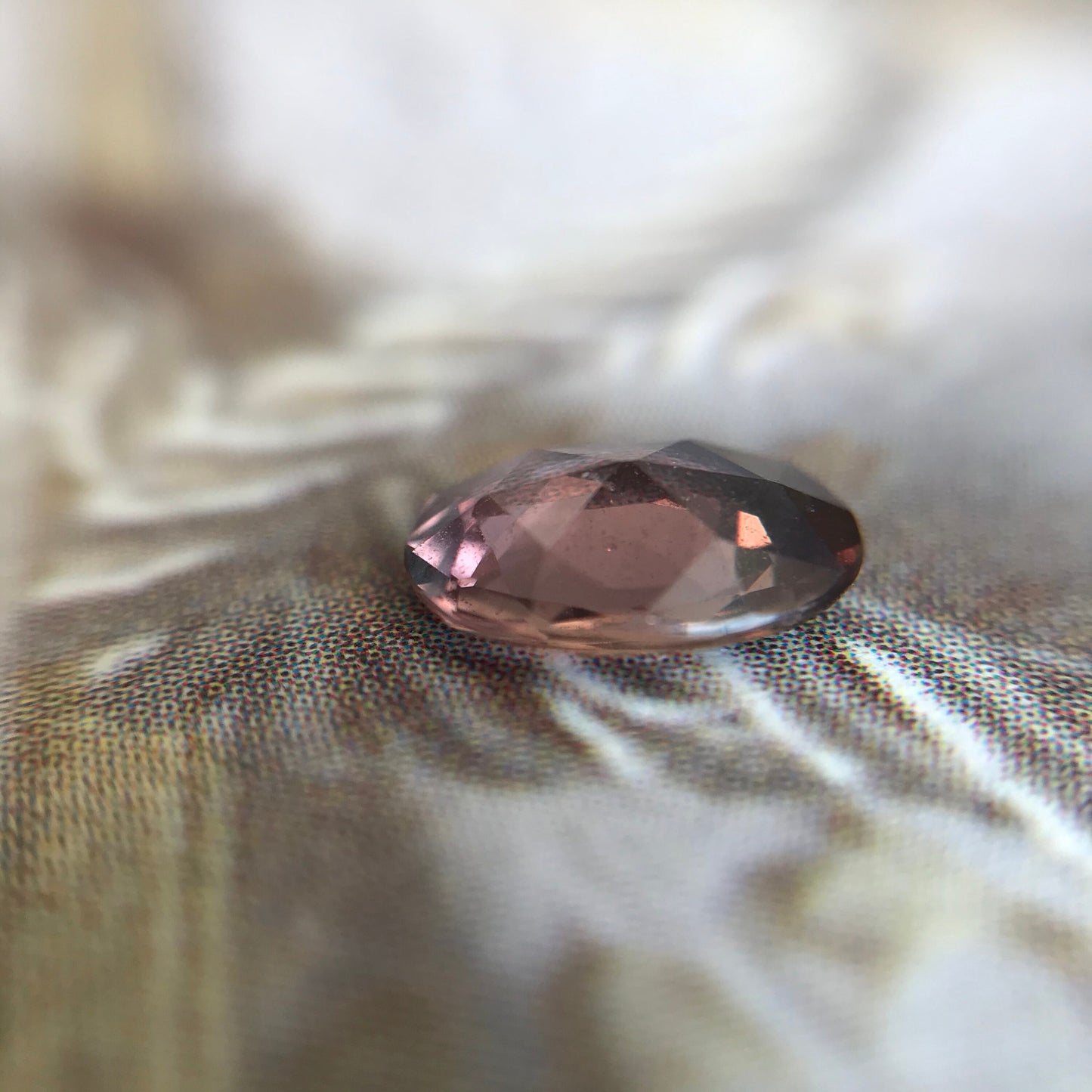 Natural Orangey Red Sapphire 7x5mm 0.74 Carat Rose-Cut Oval Cut Faceted Gem Loose Unmounted Gemstone Earth Mined