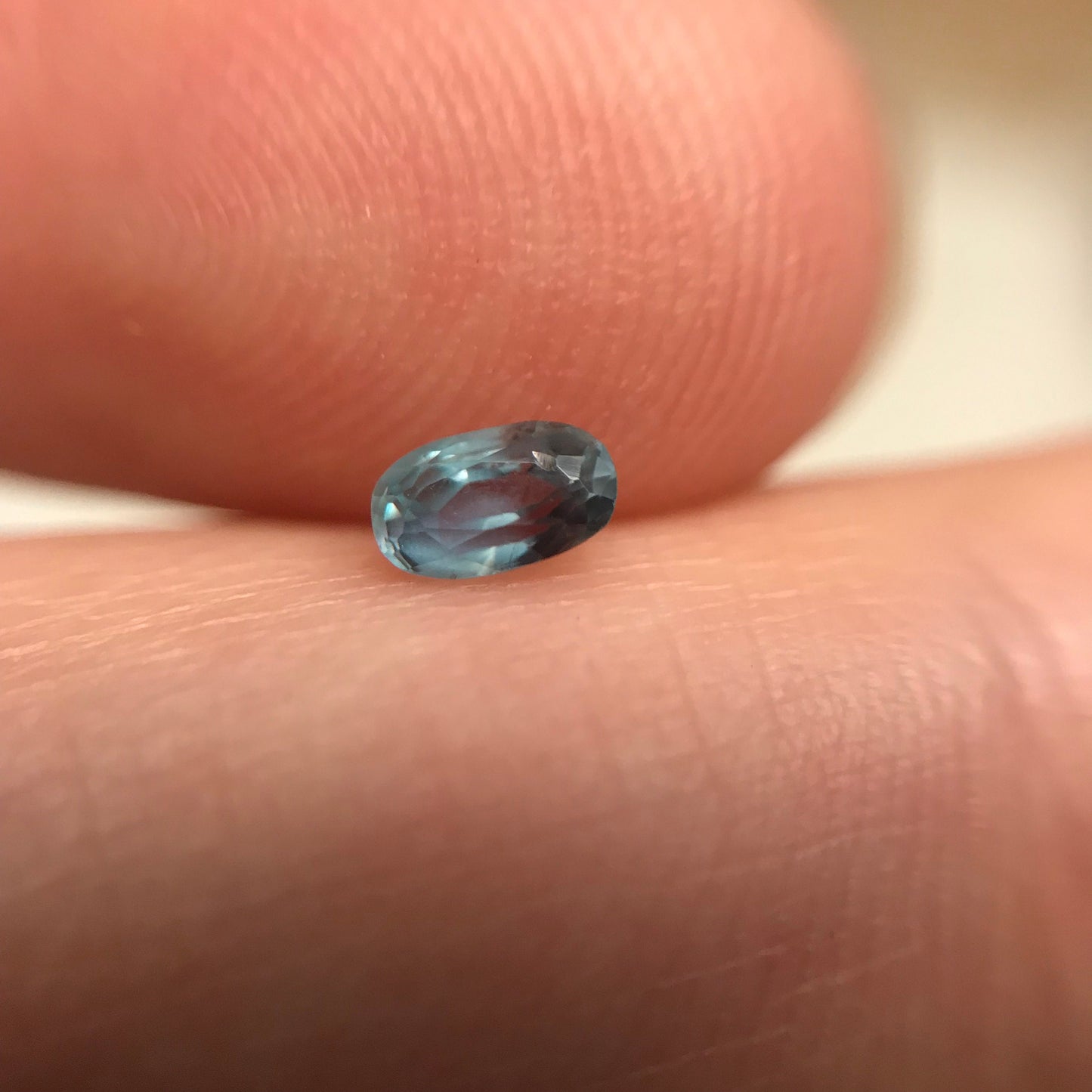 0.25cts Natural Alexandrite Chrysoberyl 4.3x2.5mm Blue Green Purple Loose Gemstone Faceted Gem Rare, Color Change Oval