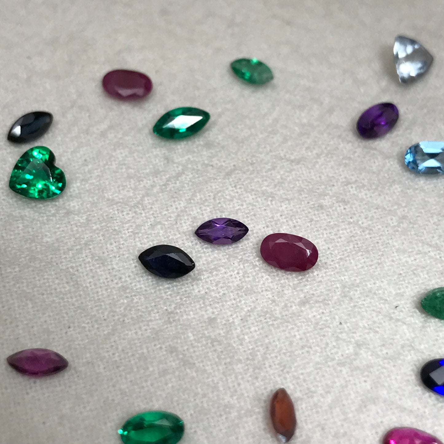 3 Gemstone Mix, 5mm Loose Faceted Gems, Precious and Semiprecious Gems, Topaz, Amethyst, Ruby, Sapphire, Emerald, Surprise Gems