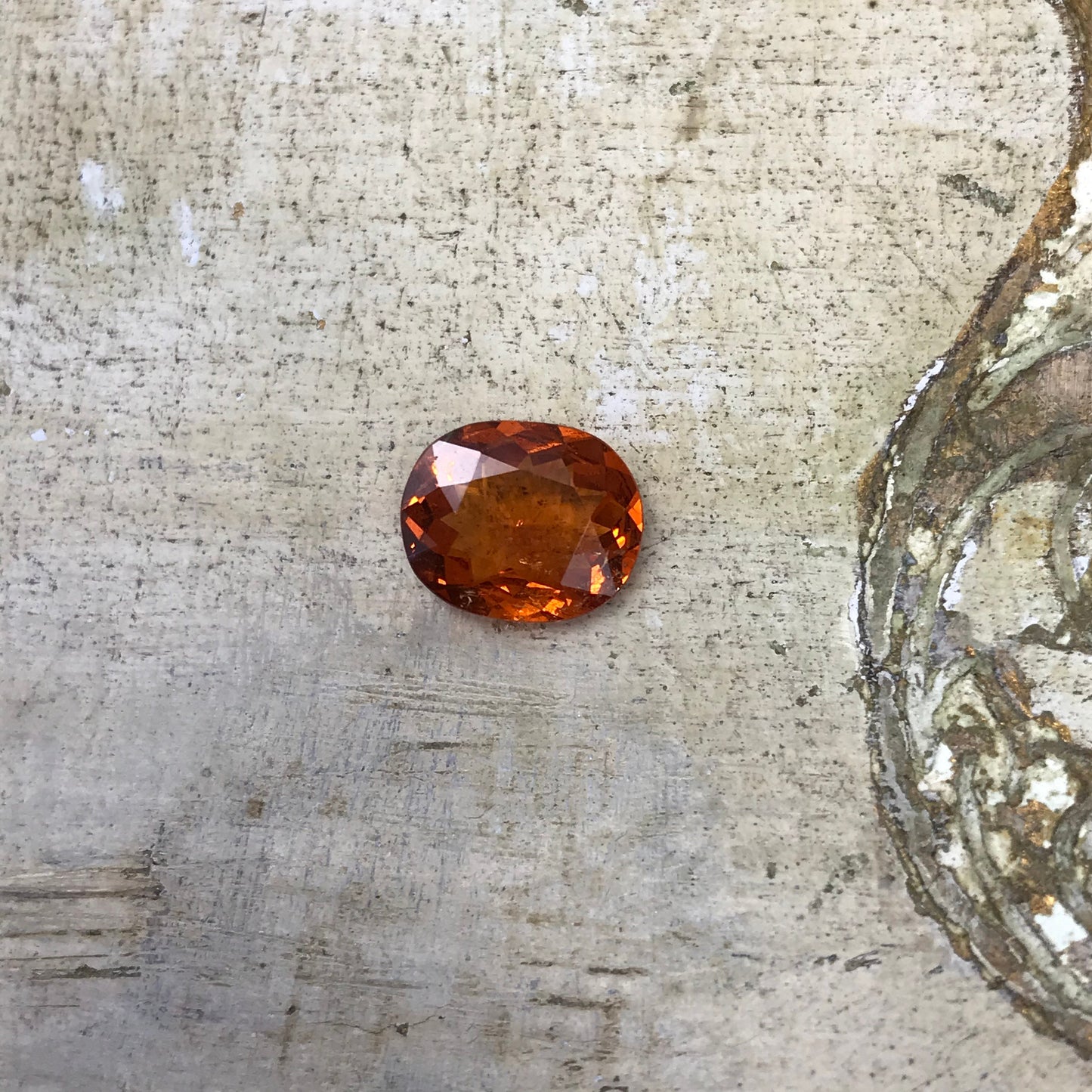 Natural Mandarin Spessartite Garnet 3.20 carat 10.4x8.6mm Faceted Oval Gemstone Unmounted Loose Gem Orange Garnet Genuine Earth Mined Stone