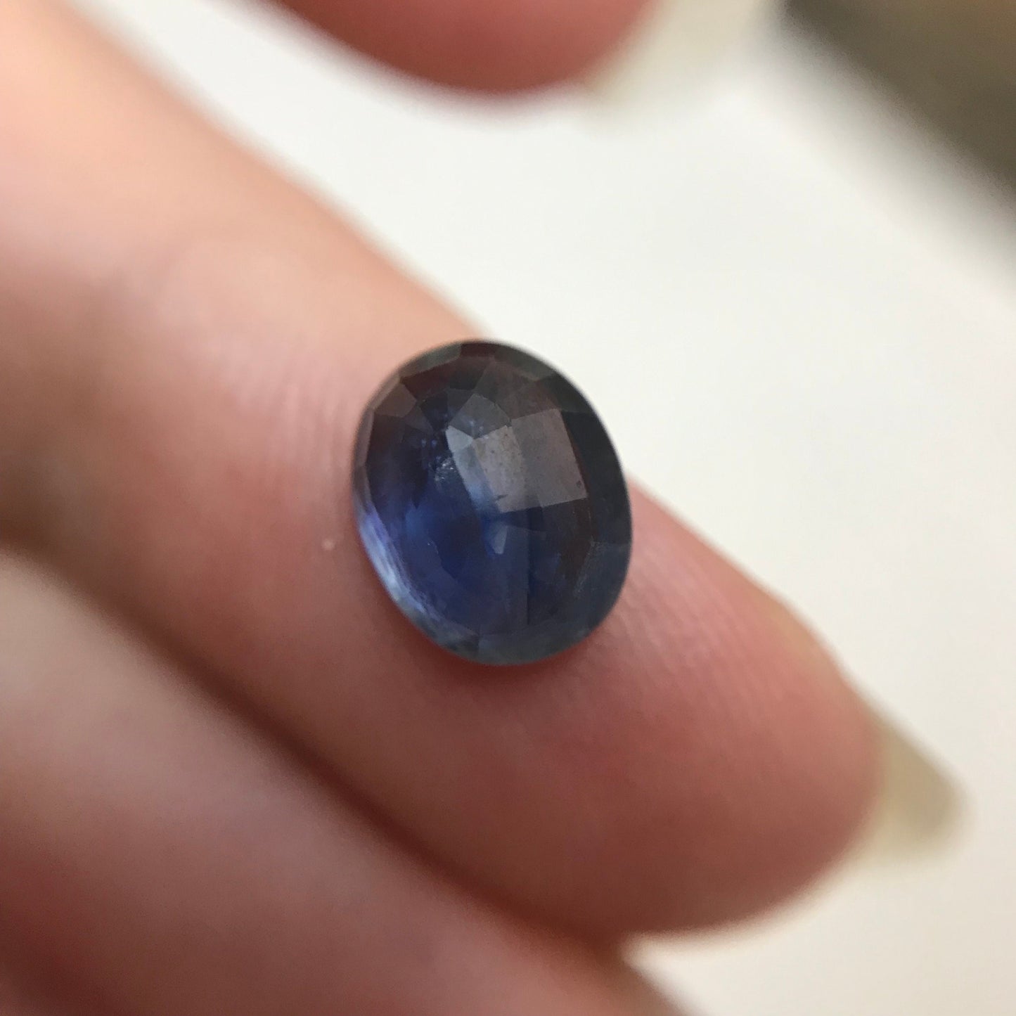 2.5 ct Natural Blue Sapphire, 8.7x7mm Oval Medium Blue Gem Faceted Loose Unmounted Gemstone