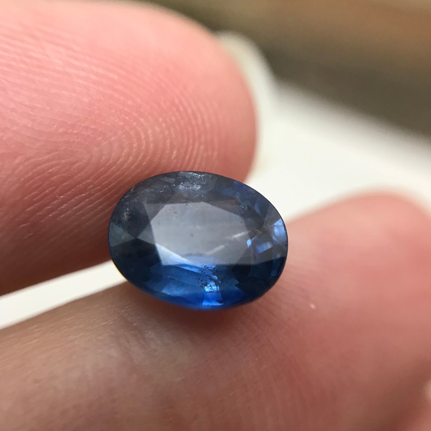 2.5 ct Natural Blue Sapphire, 8.7x7mm Oval Medium Blue Gem Faceted Loose Unmounted Gemstone