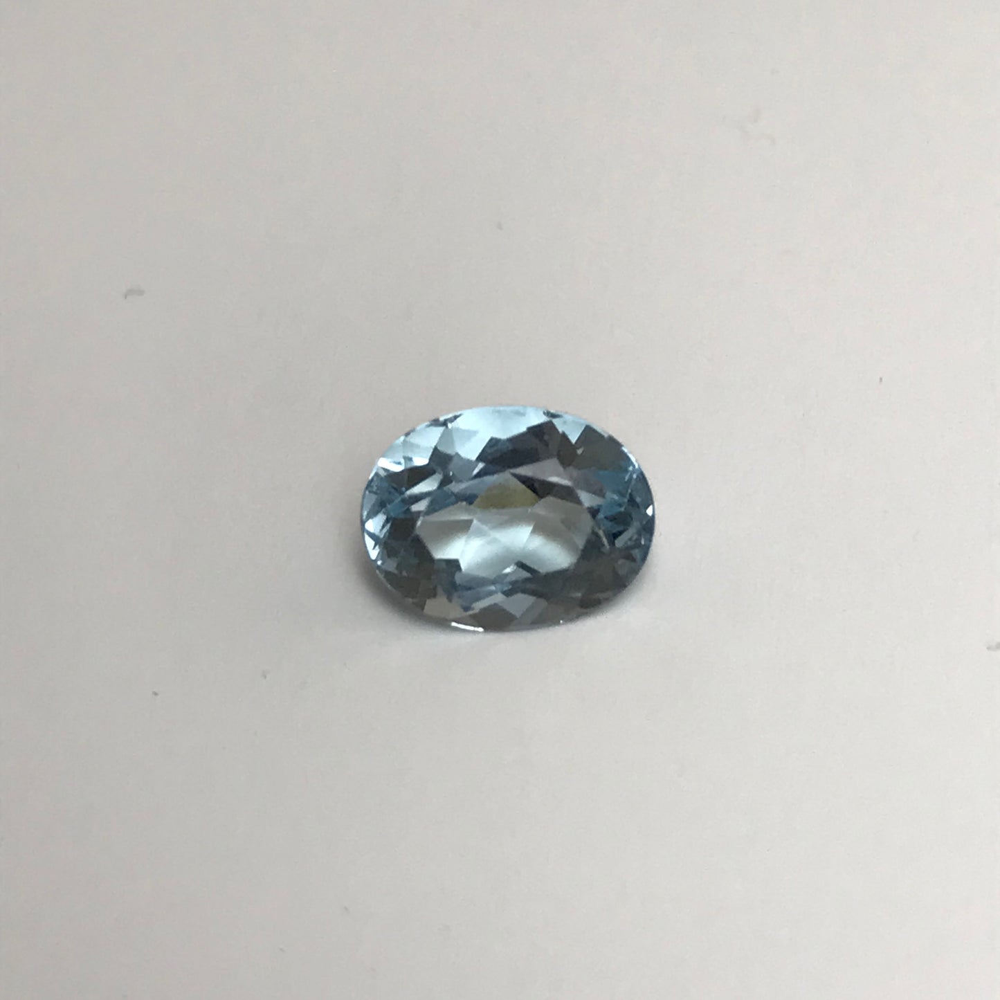 9x7mm Blue Aquamarine, 1.83 Carat Light Blue Oval Cut Natural Loose Gem Faceted Gemstone Beryl March Birthstone