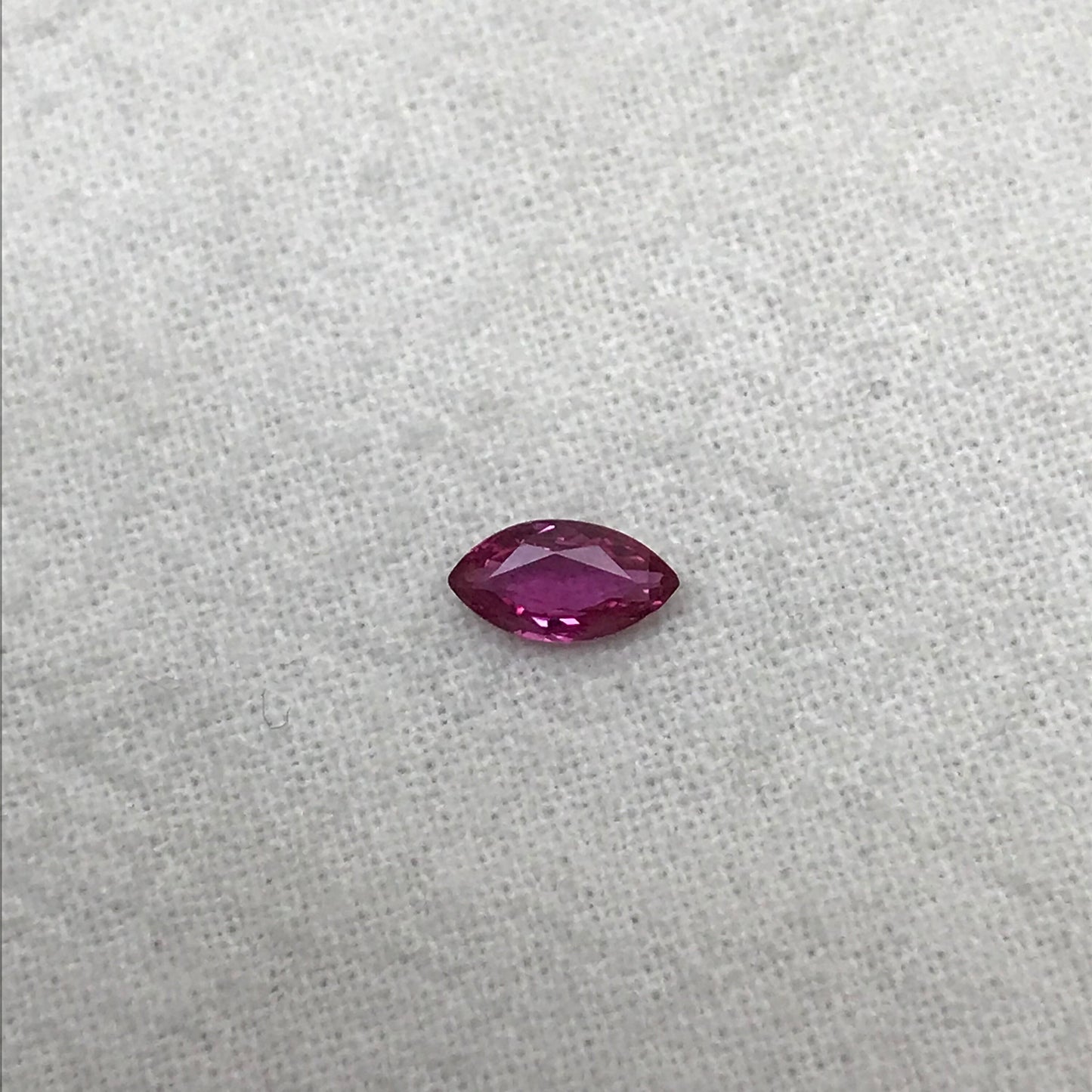 Marquise Natural Ruby 0.41 Carat, 6.5x3.5mm Gemstone, Loose Faceted July Birthstone Heated Pink Red Ruby