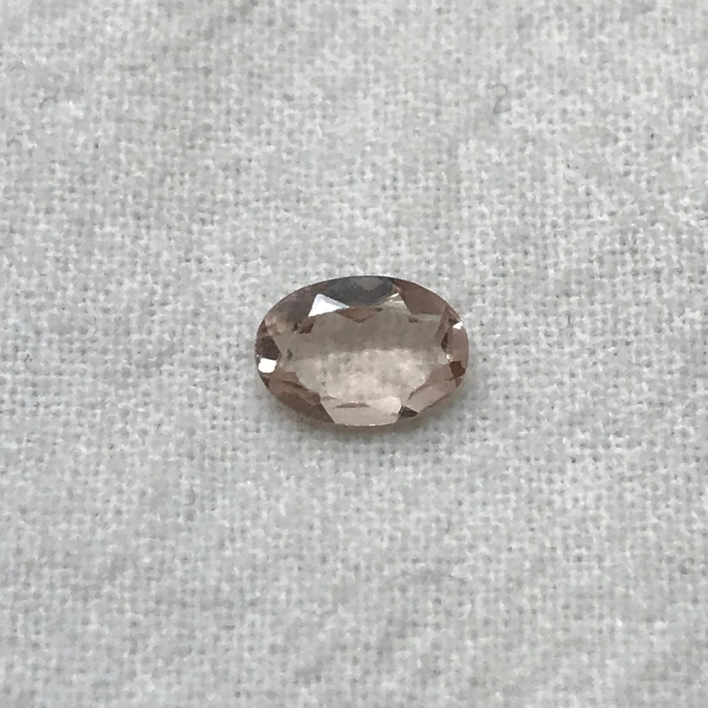 7x5mm Morganite 0.61Carat Oval Cut Peach Color Beryl Faceted Loose Recycled Gemstone