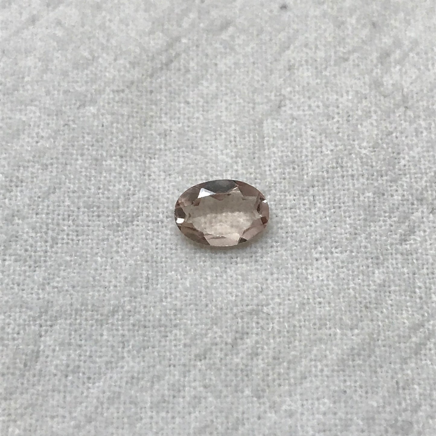 7x5mm Morganite 0.61Carat Oval Cut Peach Color Beryl Faceted Loose Recycled Gemstone