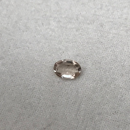 7x5mm Morganite 0.61Carat Oval Cut Peach Color Beryl Faceted Loose Recycled Gemstone