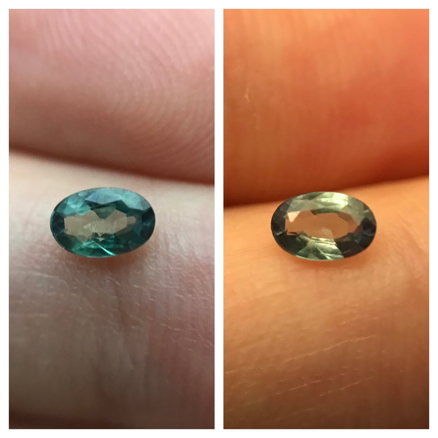 0.27cts Natural Alexandrite Chrysoberyl 5x3mm Blue Green Purple Loose Real Gemstone Faceted Gem Rare Carat Color Change Oval