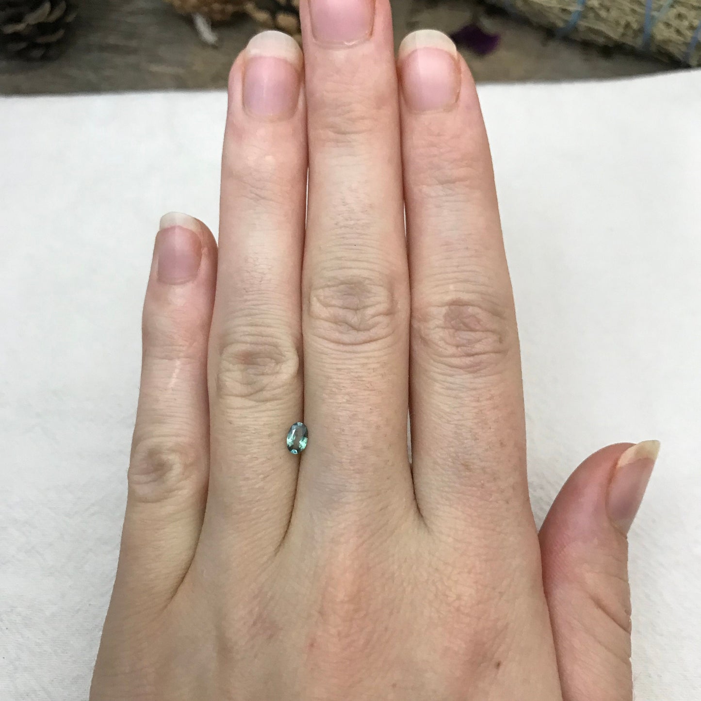 0.27cts Natural Alexandrite Chrysoberyl 5x3mm Blue Green Purple Loose Real Gemstone Faceted Gem Rare Carat Color Change Oval