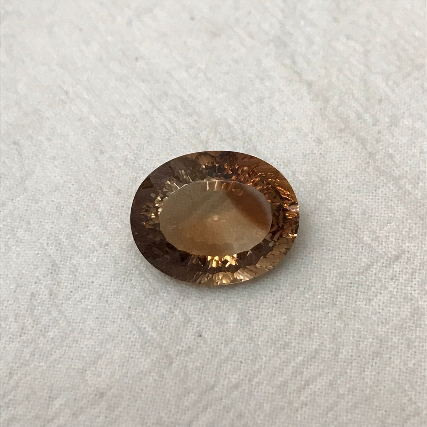 20.90 carat Natural Brown Topaz 19x15mm Oval Cut Faceted Gemstone, Large Stone Loose Smokey Topaz