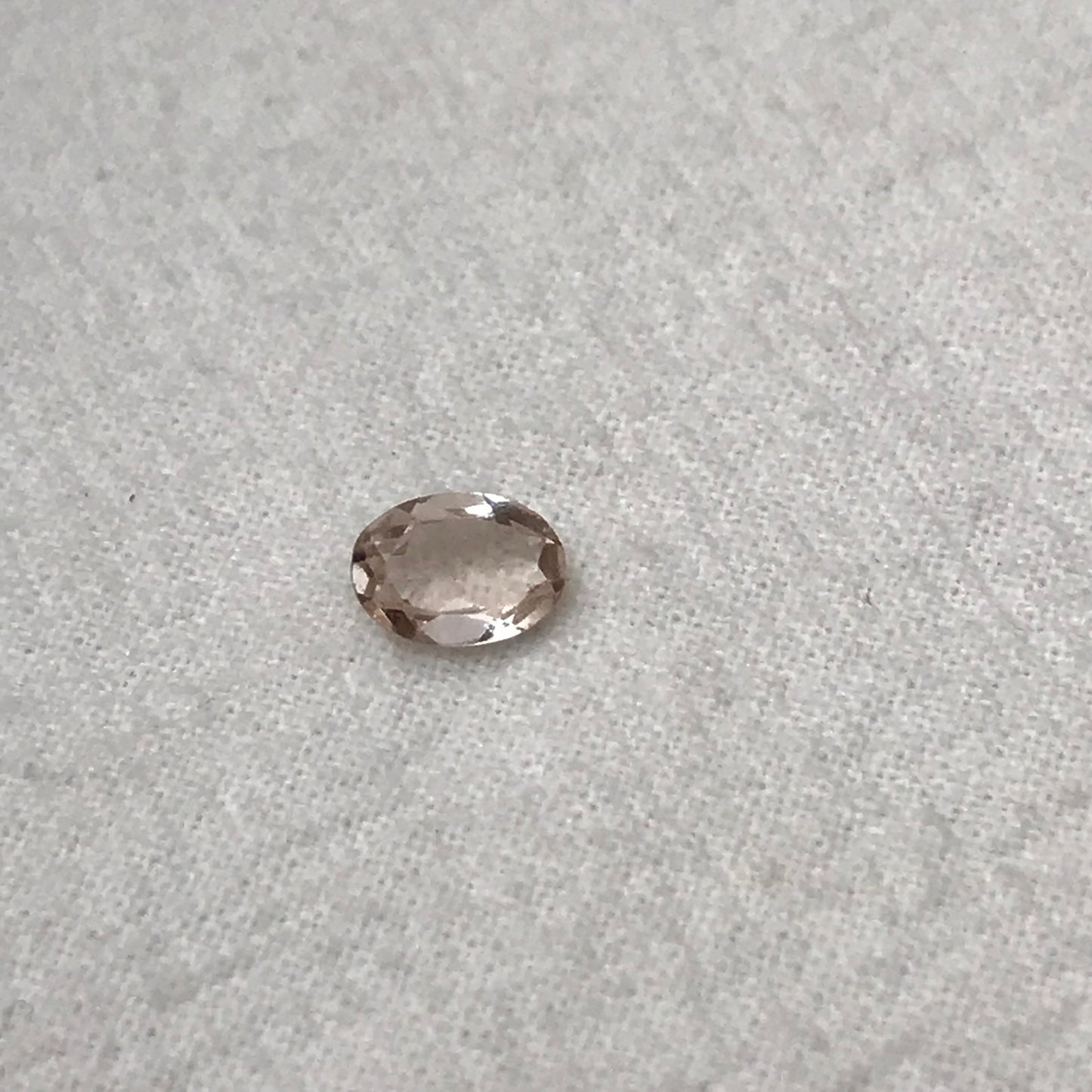 7x5mm Morganite 0.61Carat Oval Cut Peach Color Beryl Faceted Loose Recycled Gemstone