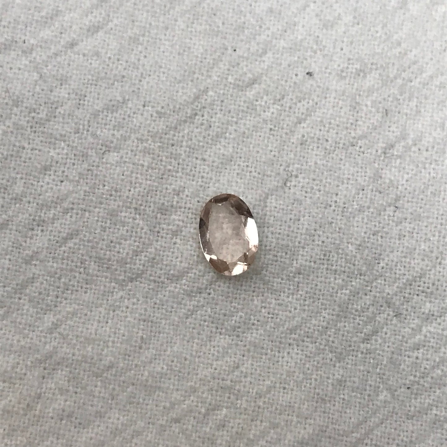 7x5mm Morganite 0.61Carat Oval Cut Peach Color Beryl Faceted Loose Recycled Gemstone