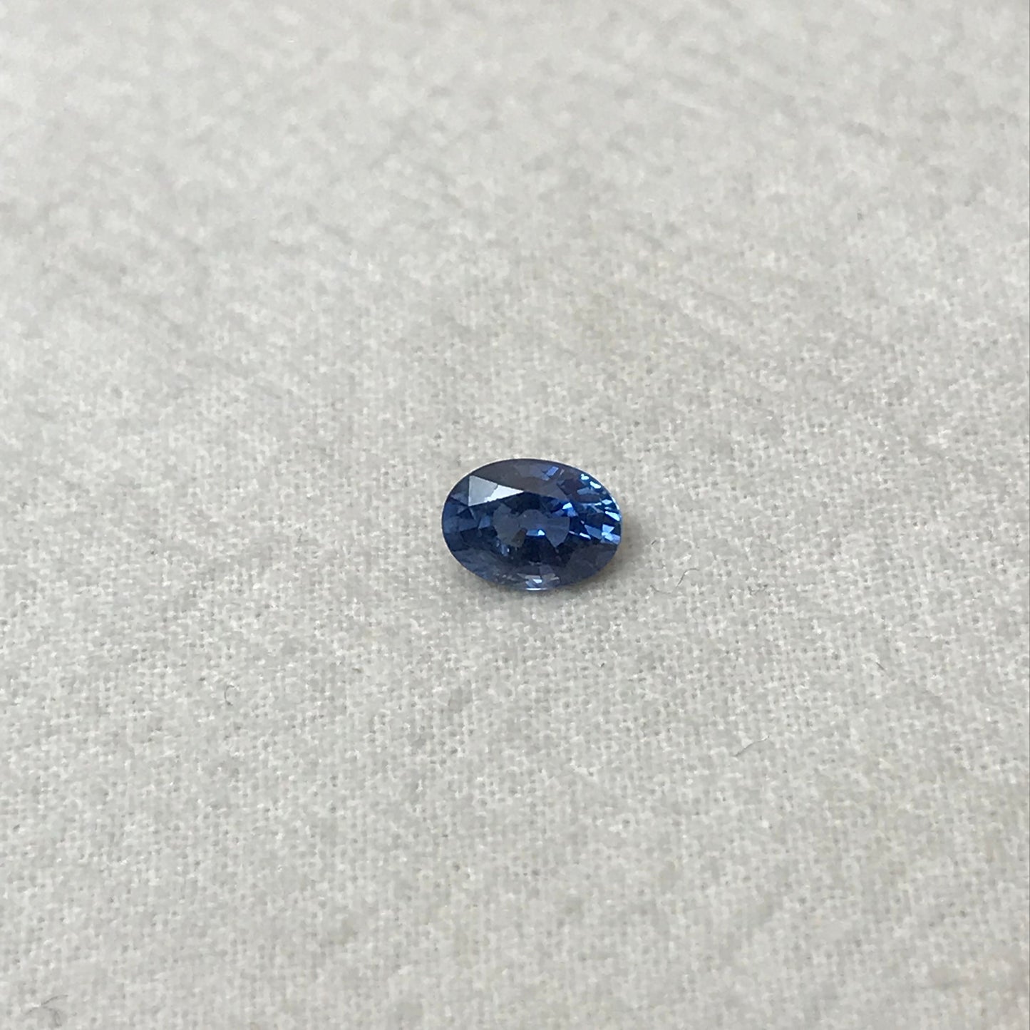 7x5mm Natural Blue Sapphire 1.14 Carats Oval Corundum Light Medium Blue Gem Faceted Loose Gemstone