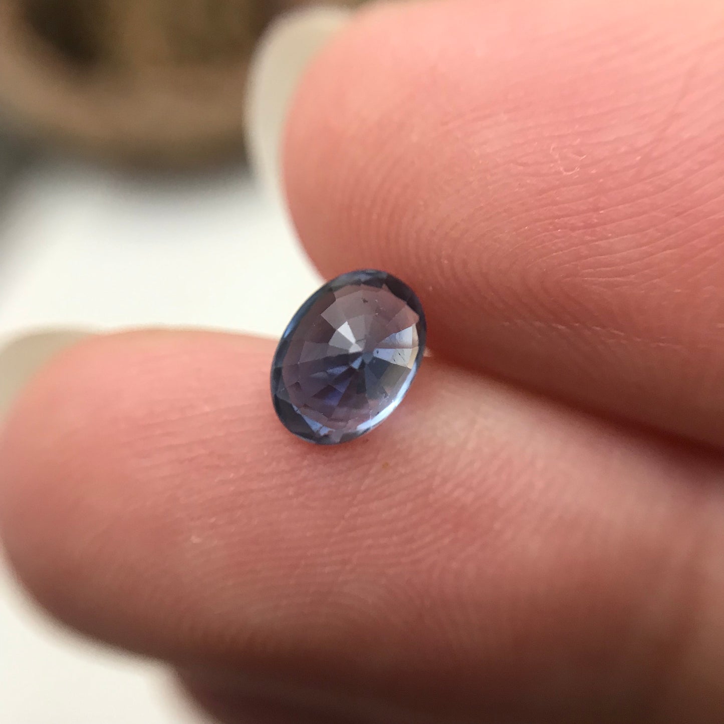 7x5mm Natural Blue Sapphire 1.14 Carats Oval Corundum Light Medium Blue Gem Faceted Loose Gemstone