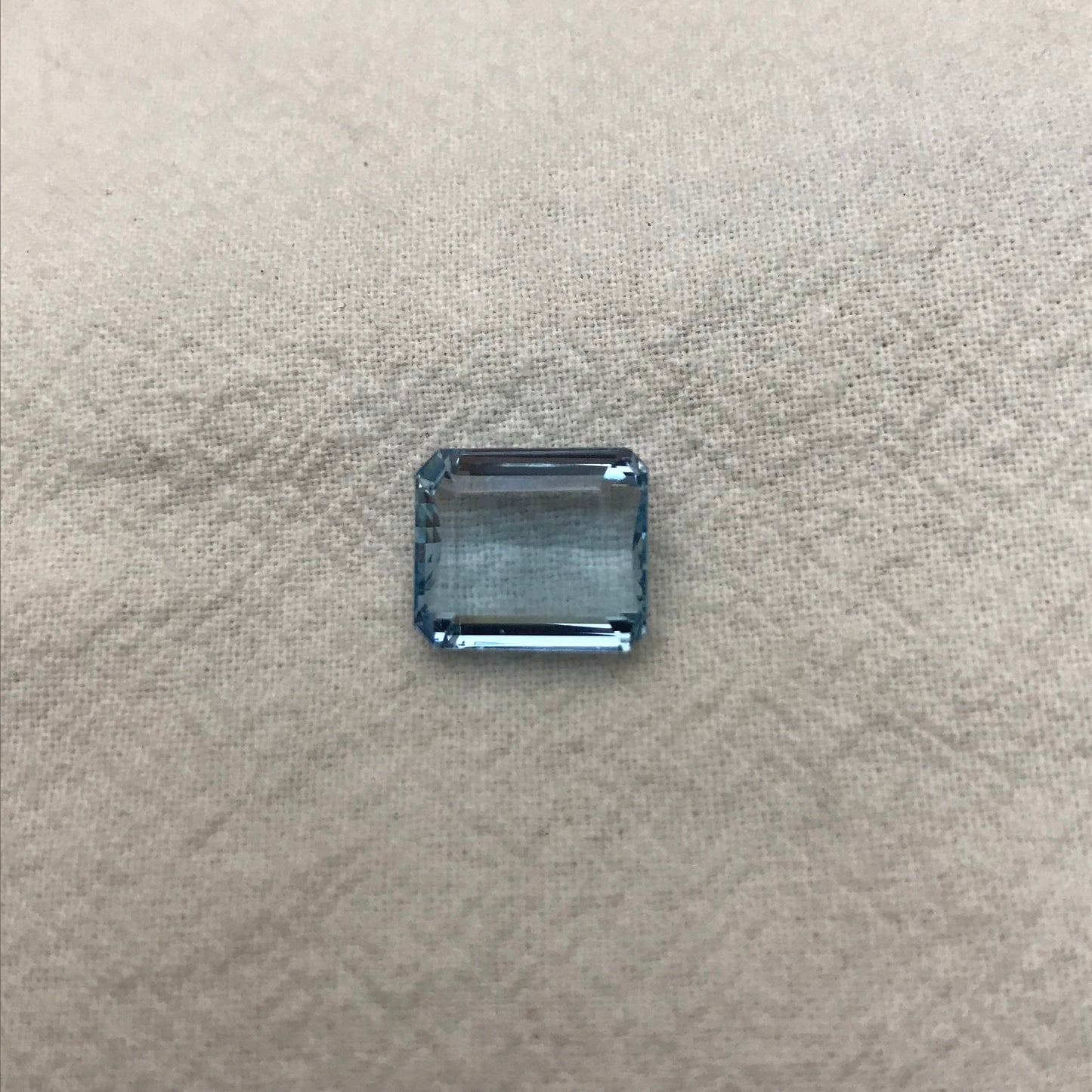 12x10mm Light Blue Aquamarine 5.40 Carats Natural Light Blue Gem Rectangle Cut Loose Faceted Gemstone Beryl 12x10.2mm