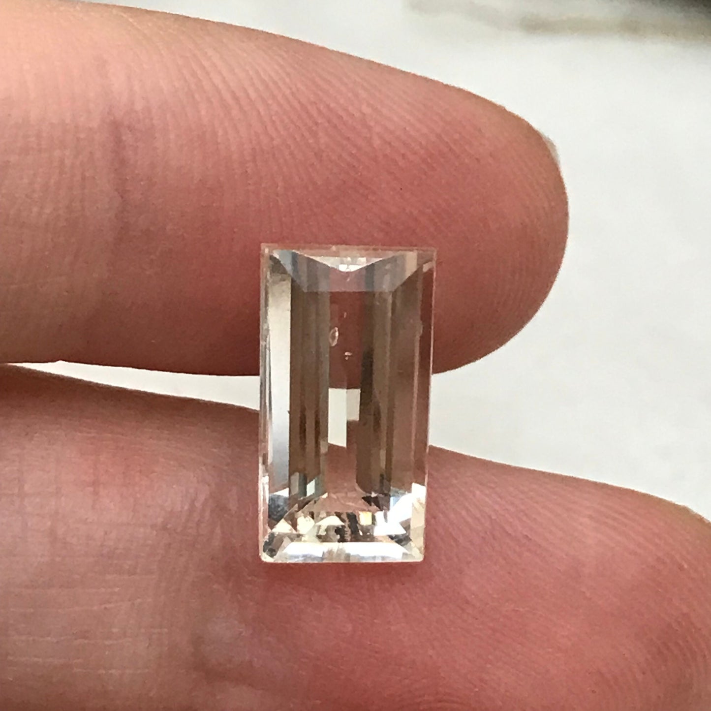 Yellow Scapolite, 14x7mm Baguette cut, 4.10 cts Cut loose Gemstone Faceted Gem Natural Gems