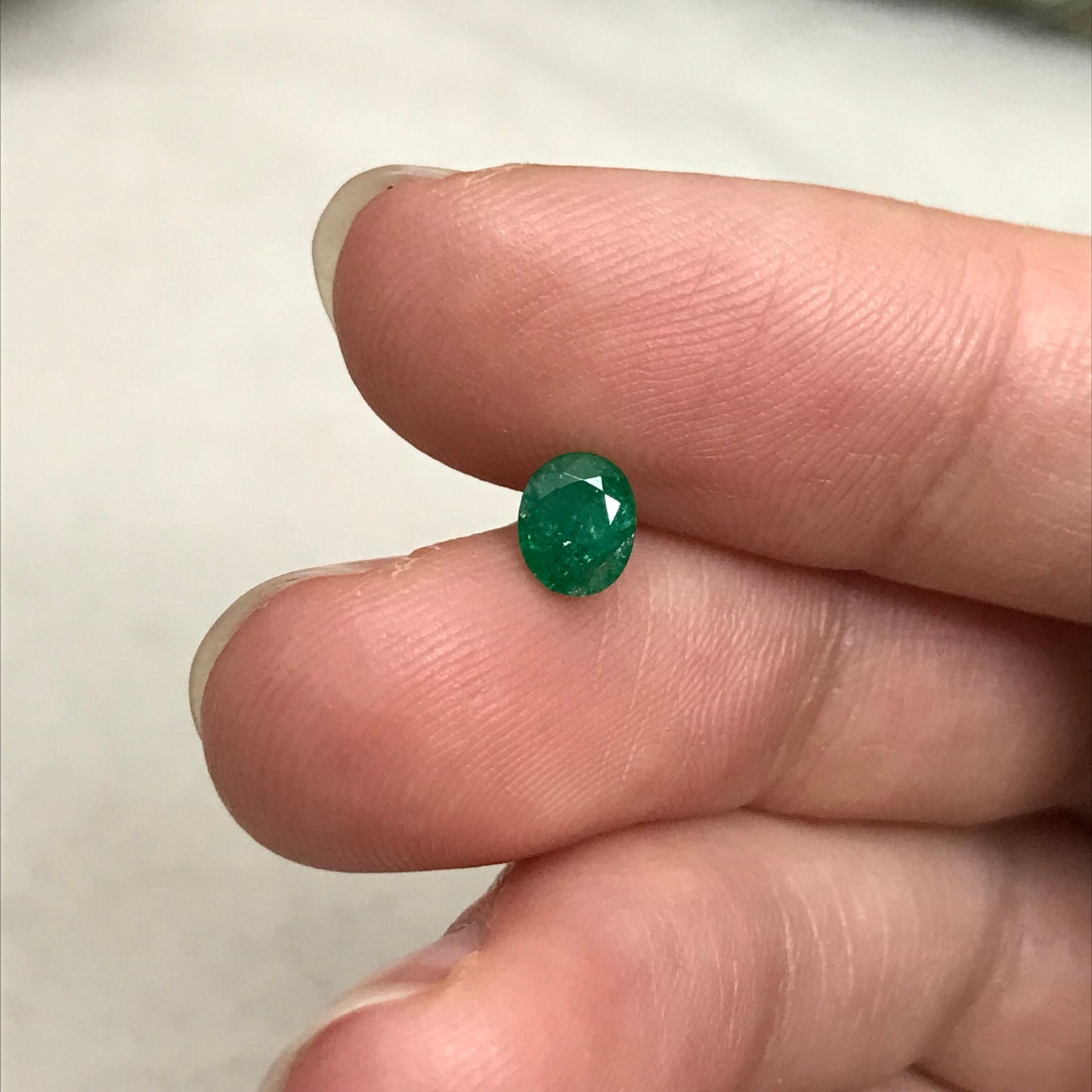 0.50 ct Natural Emerald 5.5x4.5mm Oval Cut Faceted Gem Precious Gemstone Loose Recycled Gemstone