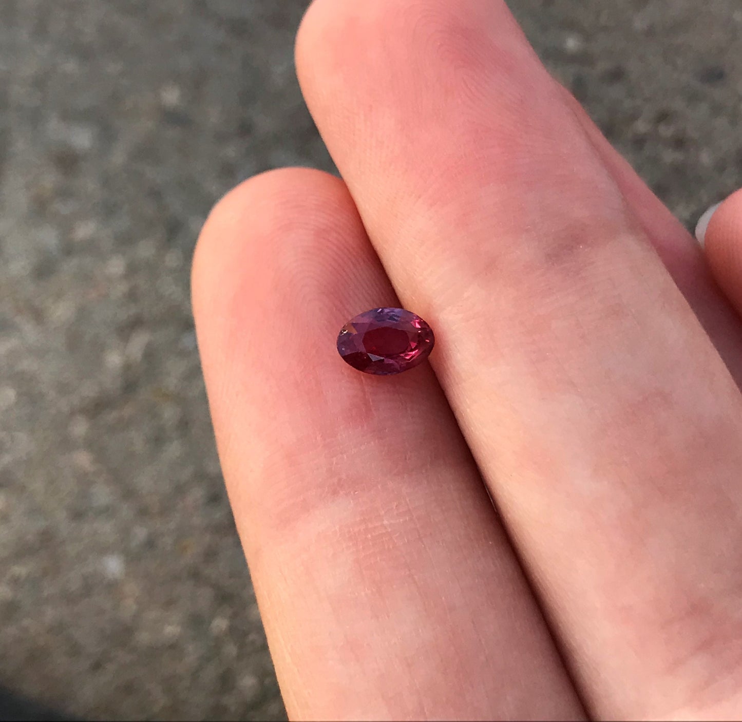 Natural Ruby 0.57 Carat 6x4mm Heated Loose Gemstone, Faceted Gem Oval Cut Red July Birthstone, Recycled Gems