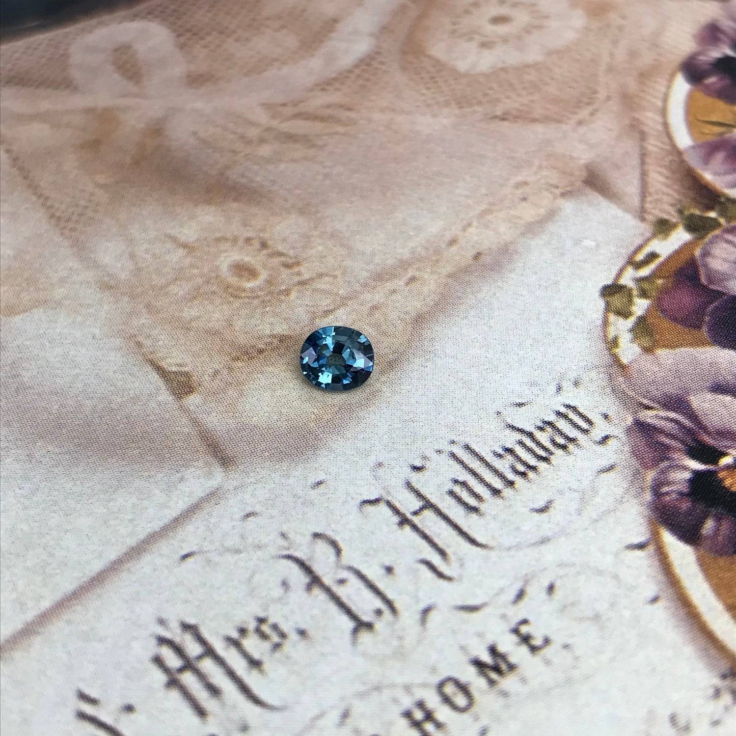 Natural Blue Sapphire 4.6x4mm 0.44 Carats Oval Cut Corundum, Unmounted Gem Faceted Loose Gemstone, US seller