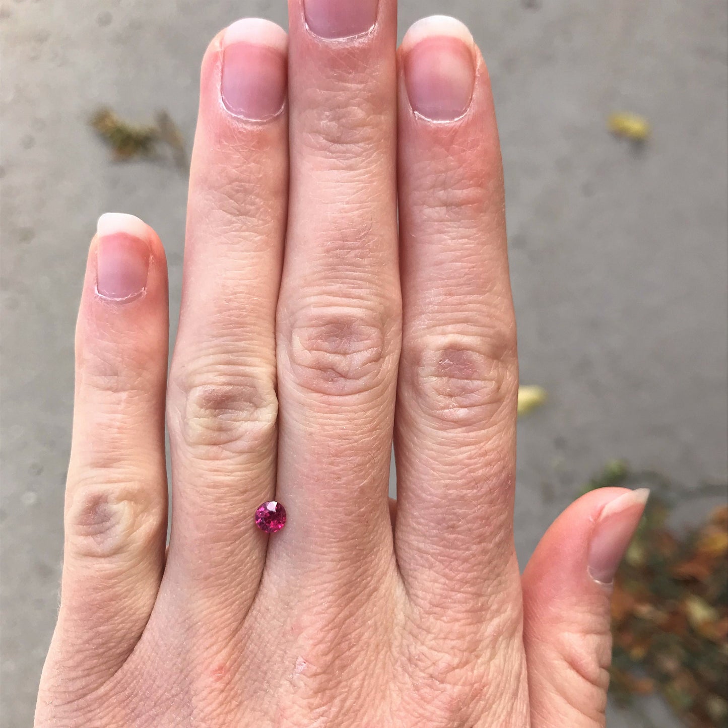 4.2mm Round Natural Ruby Heat Only 0.44 Cts Loose Gemstone Faceted Gem, Purplish Red Beautiful Birthstone