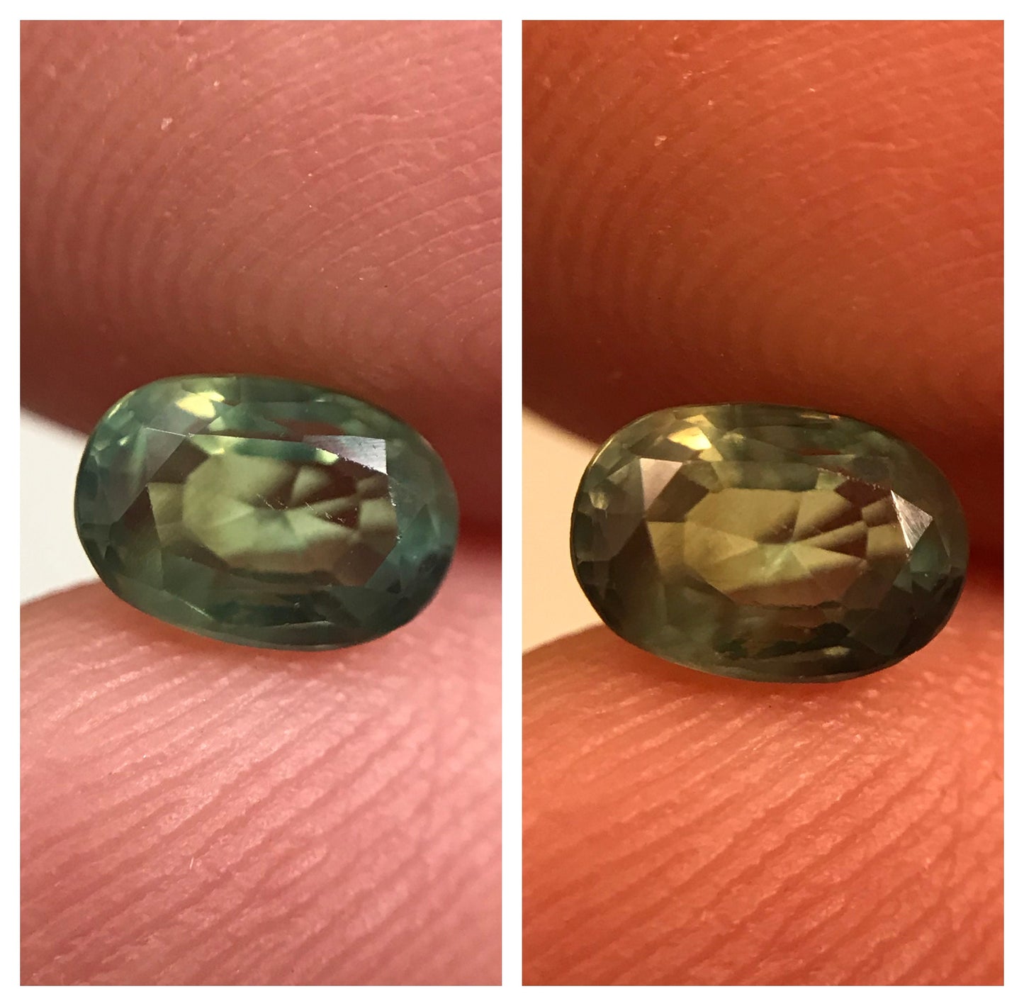 0.79 Carat Natural Alexandrite Chrysoberyl 6.1x4.3mm Loose Real Gemstone Faceted Gem Rare Color Change