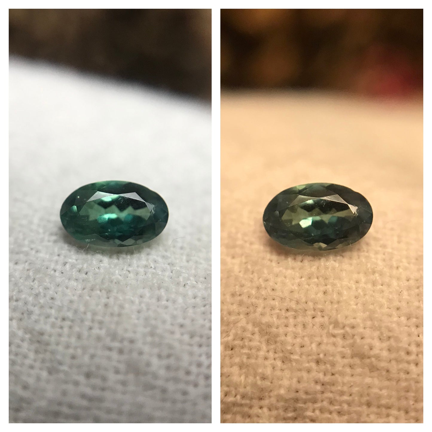 0.32 ct Natural Alexandrite Chrysoberyl 5x3mm Green Violet Loose Real Gemstone Faceted Gem Rare Carat Color Change Oval