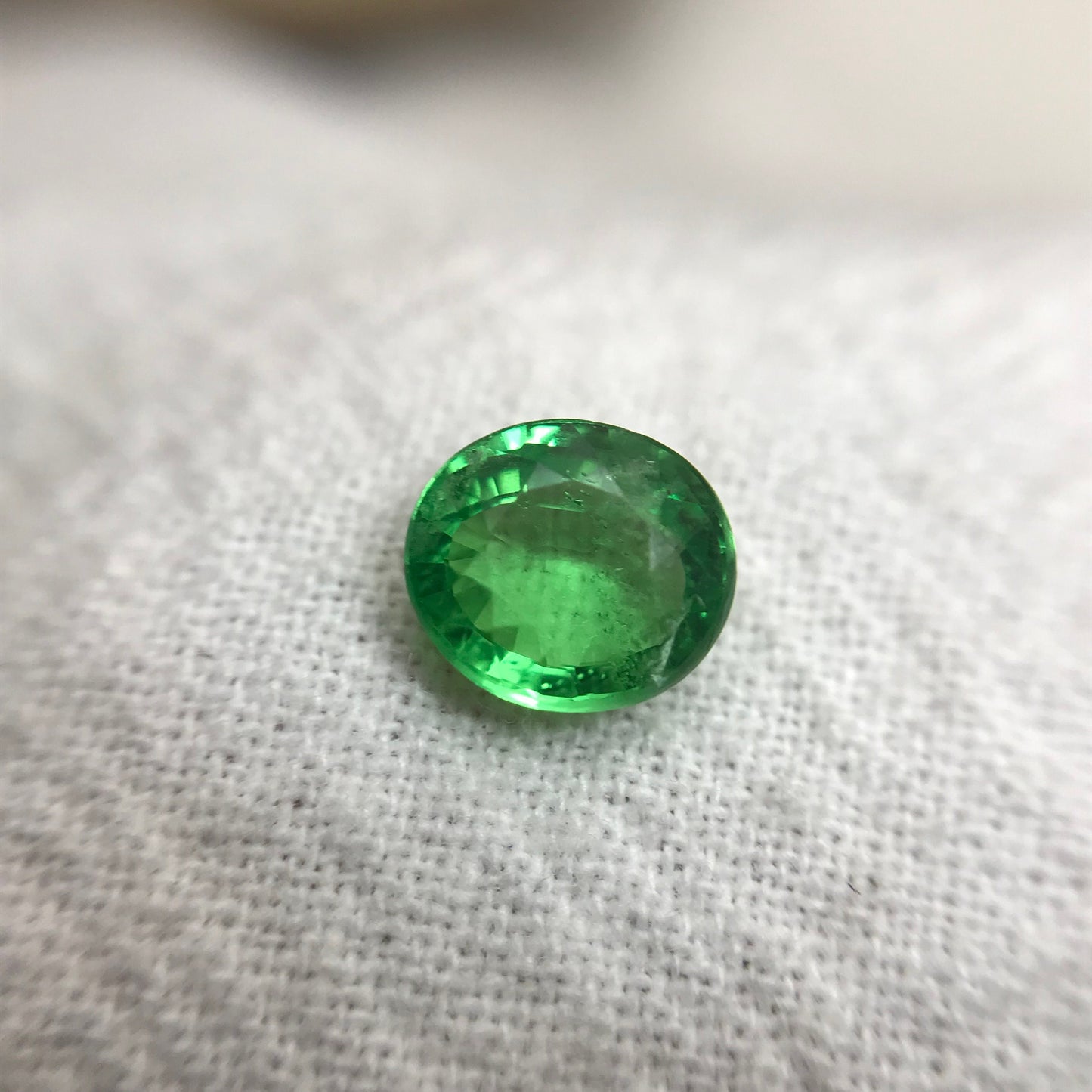 Natural Green Tsavorite Garnet 1 carats 6.6x5.8mm Faceted Oval Genuine Gemstone Unmounted Loose Gem Earth Mined Green Garnet