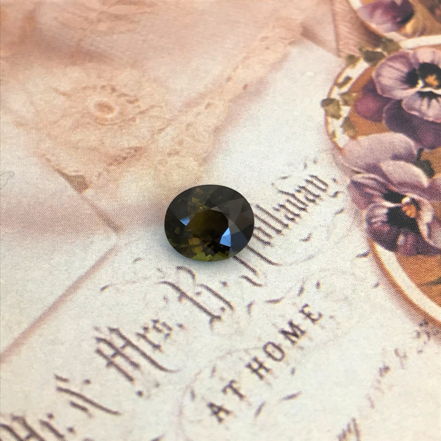 Natural Greenish Yellow Tourmaline 2.14 carats 8.7x7.5mm Oval Cut, Natural Faceted Unmounted loose gemstone