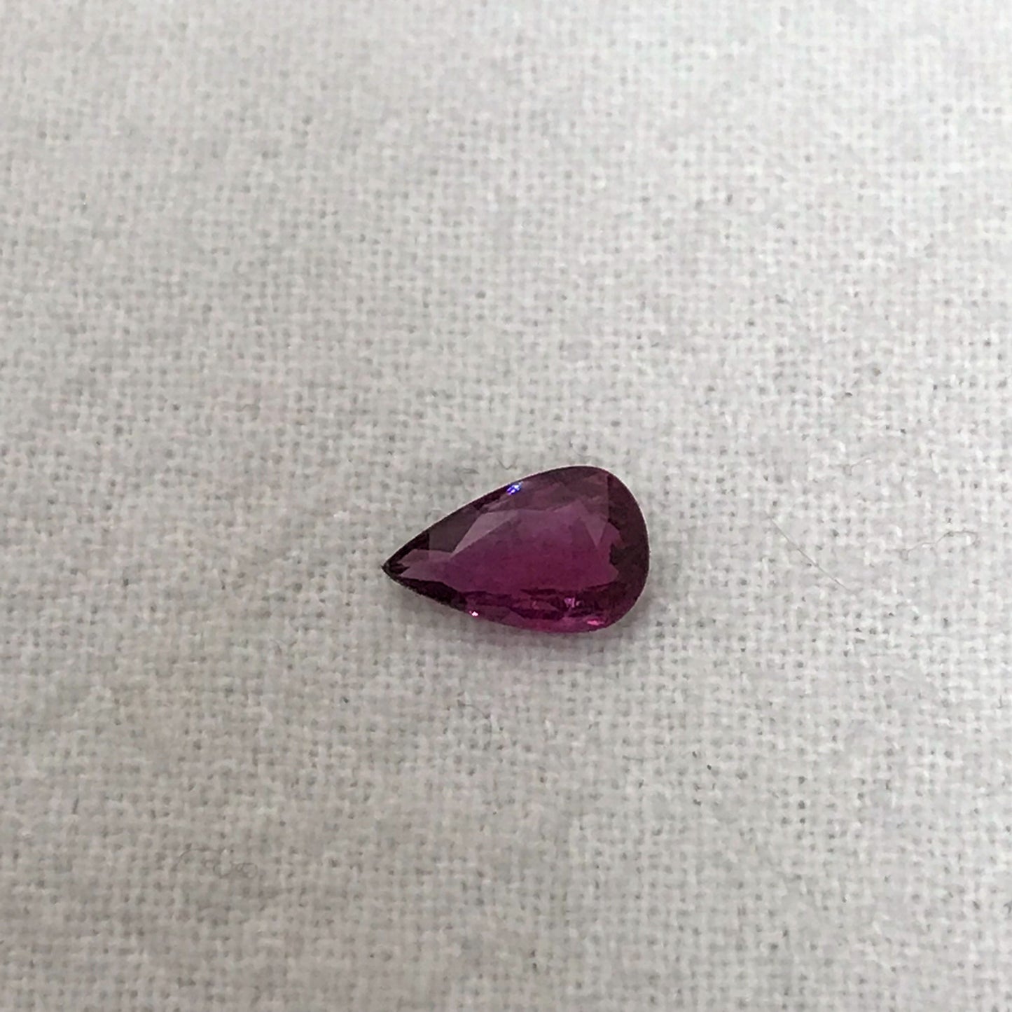 7x4mm Pear Cut Natural Ruby 0.53 Carat Loose Gemstone Faceted Gem Corundum Red Real Beautiful July Birthstone, Genuine Earth Mined