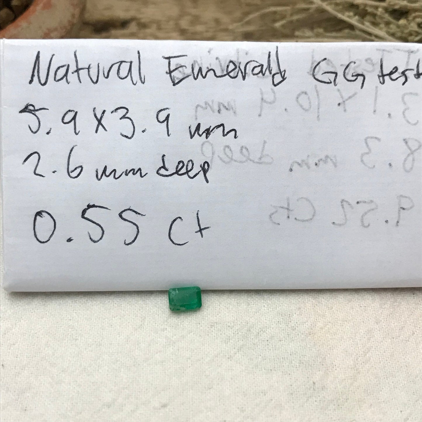 0.55 Carat Natural Emerald 6x4mm Emerald Cut Faceted Loose Gem, Precious Gemstone Treated Emerald, Flowing Gems