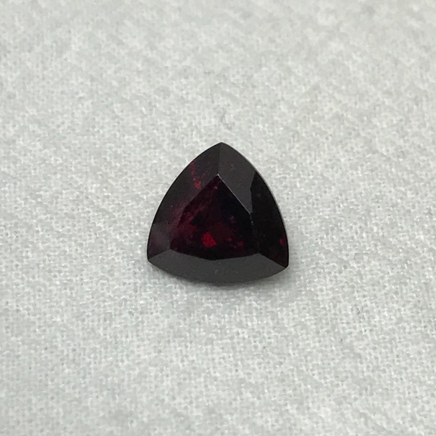 Deep Red Garnet 5 Carat 10mm Trillion Cut Garnet, Faceted Loose Gemstone for Jewelry Setting, US Seller