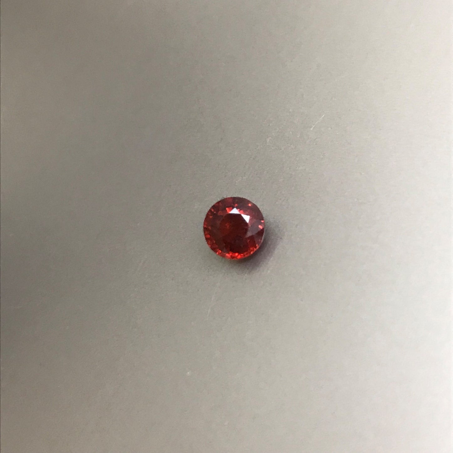 5.5mm Natural Orange Red Spessartite Garnet 1.16 carat Round Faceted Gemstone Loose Gem Red Orange Garnet Recycled Gems