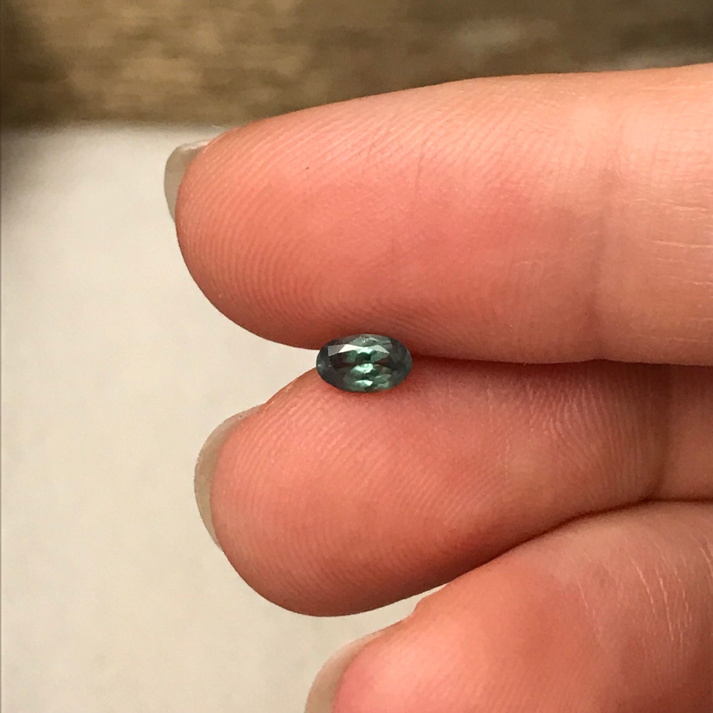 0.32 ct Natural Alexandrite Chrysoberyl 5x3mm Green Violet Loose Real Gemstone Faceted Gem Rare Carat Color Change Oval