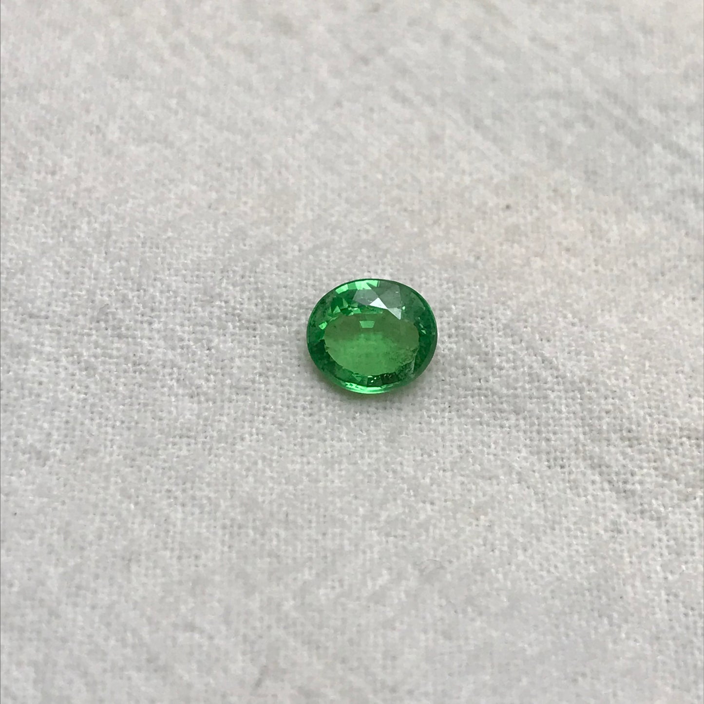 Natural Green Tsavorite Garnet 1 carats 6.6x5.8mm Faceted Oval Genuine Gemstone Unmounted Loose Gem Earth Mined Green Garnet