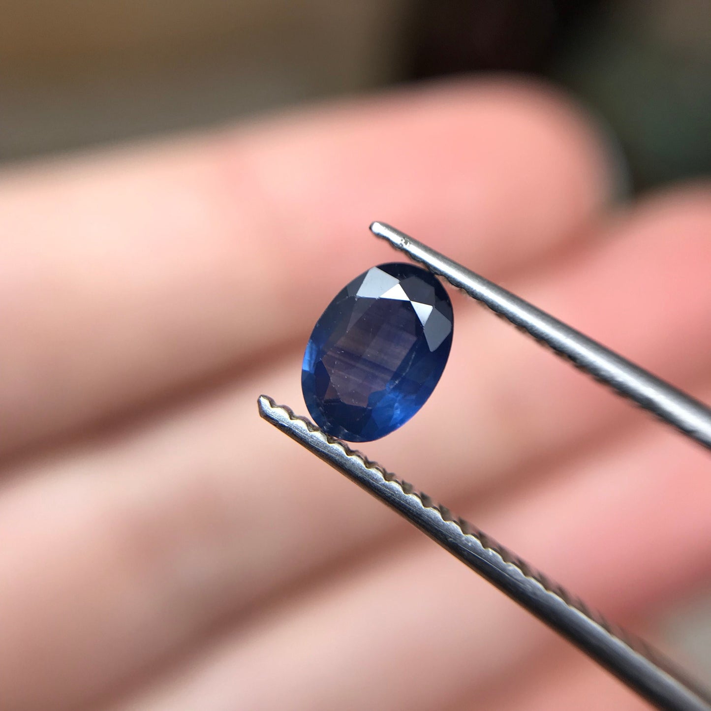 7x5mm Natural Blue Sapphire 0.75 Carat Oval Cut Heated Corundum, Unmounted Gem Faceted Loose Gemstone, US seller