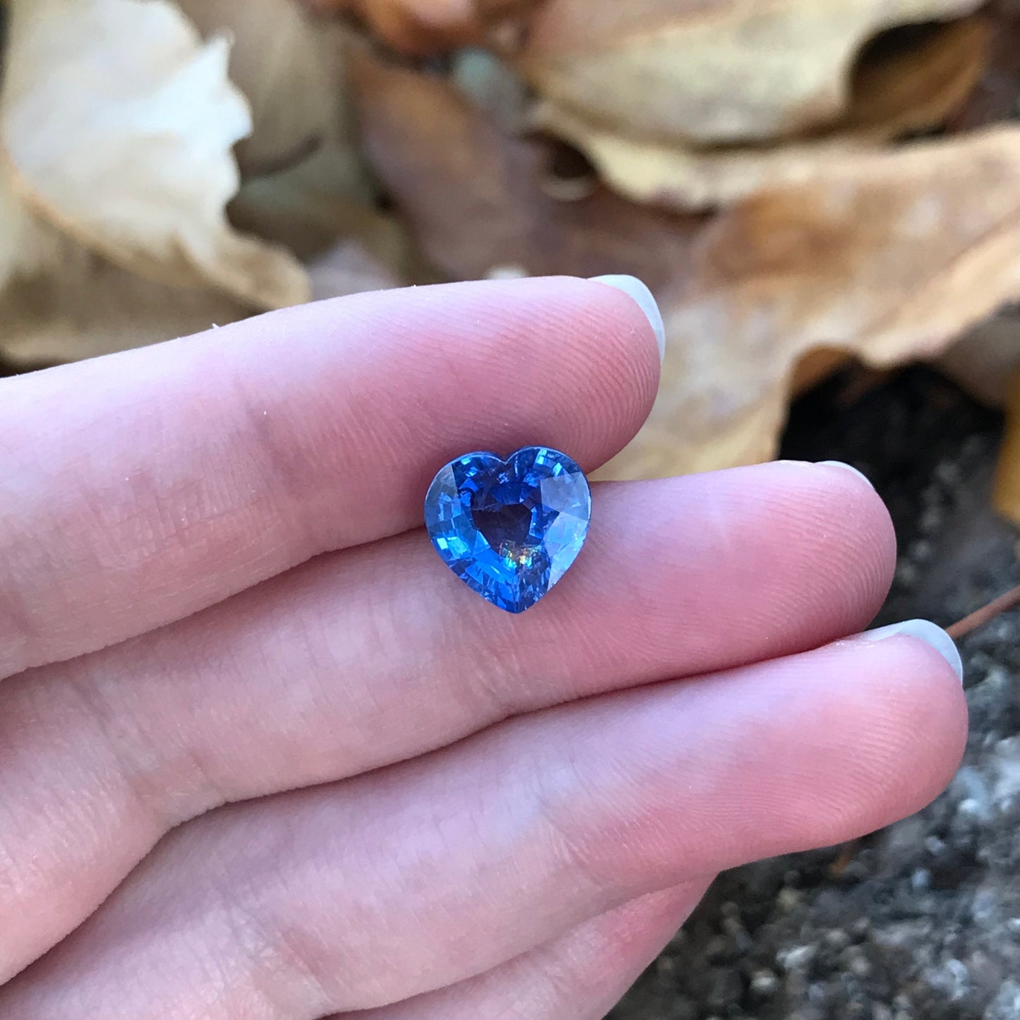 3.71 Carat Natural Blue Sapphire 10mm Heart Cut Corundum Light Blue Gem Faceted Loose Unmounted Gemstone