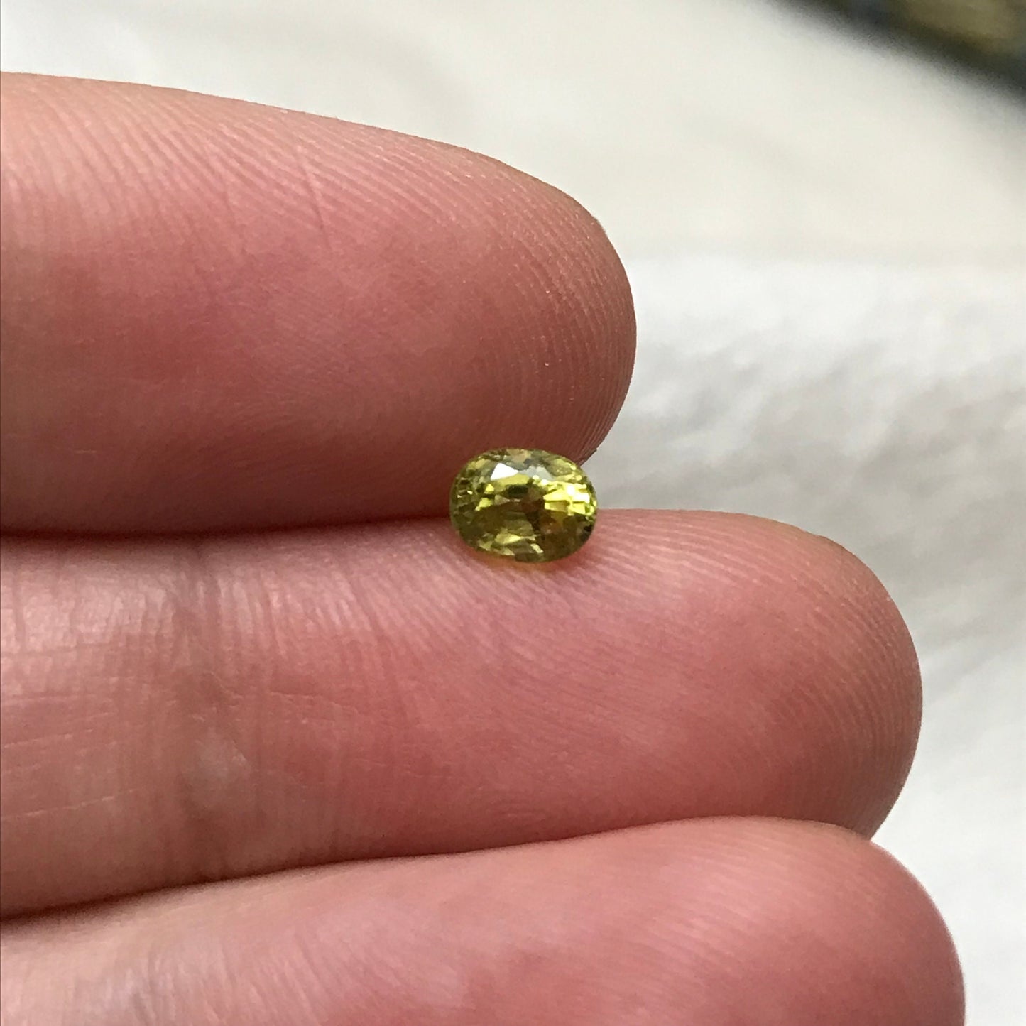 Natural Yellow Sapphire 5x4mm 0.57 Carats Oval Cut Corundum Faceted Loose  Gemstone, Heated Sapphire