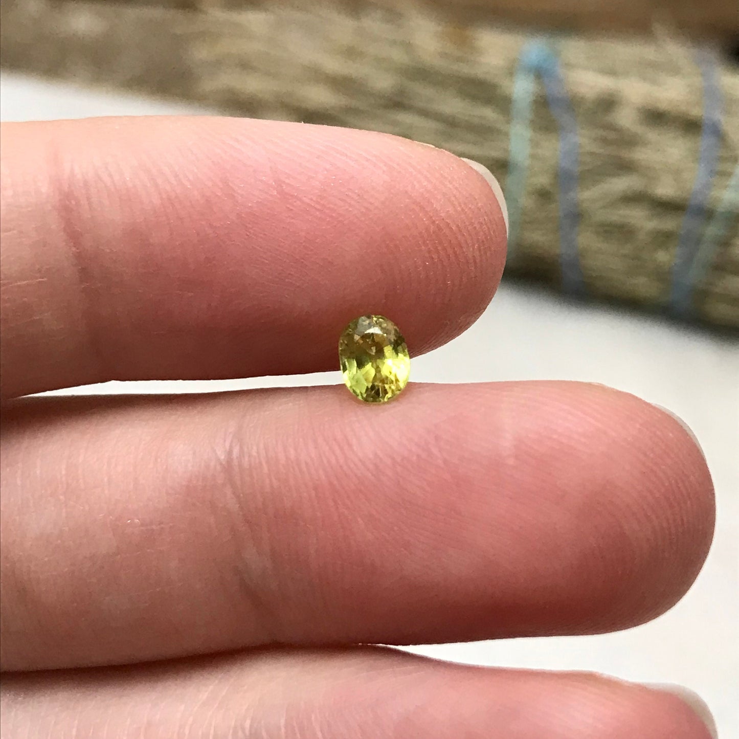 Natural Yellow Sapphire 5x4mm 0.57 Carats Oval Cut Corundum Faceted Loose  Gemstone, Heated Sapphire