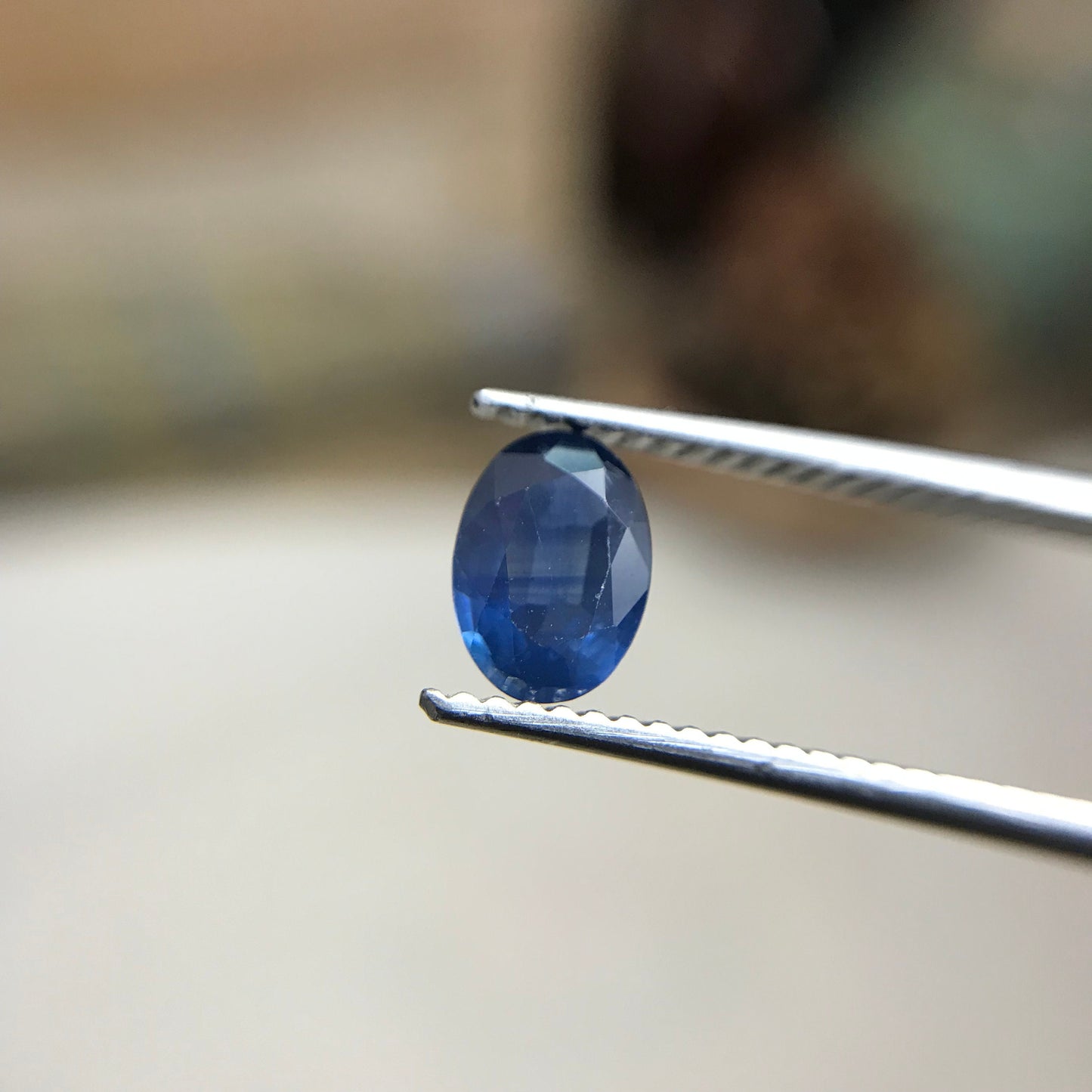 7x5mm Natural Blue Sapphire 0.75 Carat Oval Cut Heated Corundum, Unmounted Gem Faceted Loose Gemstone, US seller