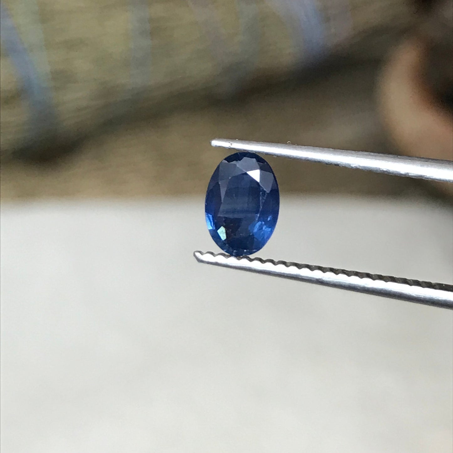 7x5mm Natural Blue Sapphire 0.75 Carat Oval Cut Heated Corundum, Unmounted Gem Faceted Loose Gemstone, US seller